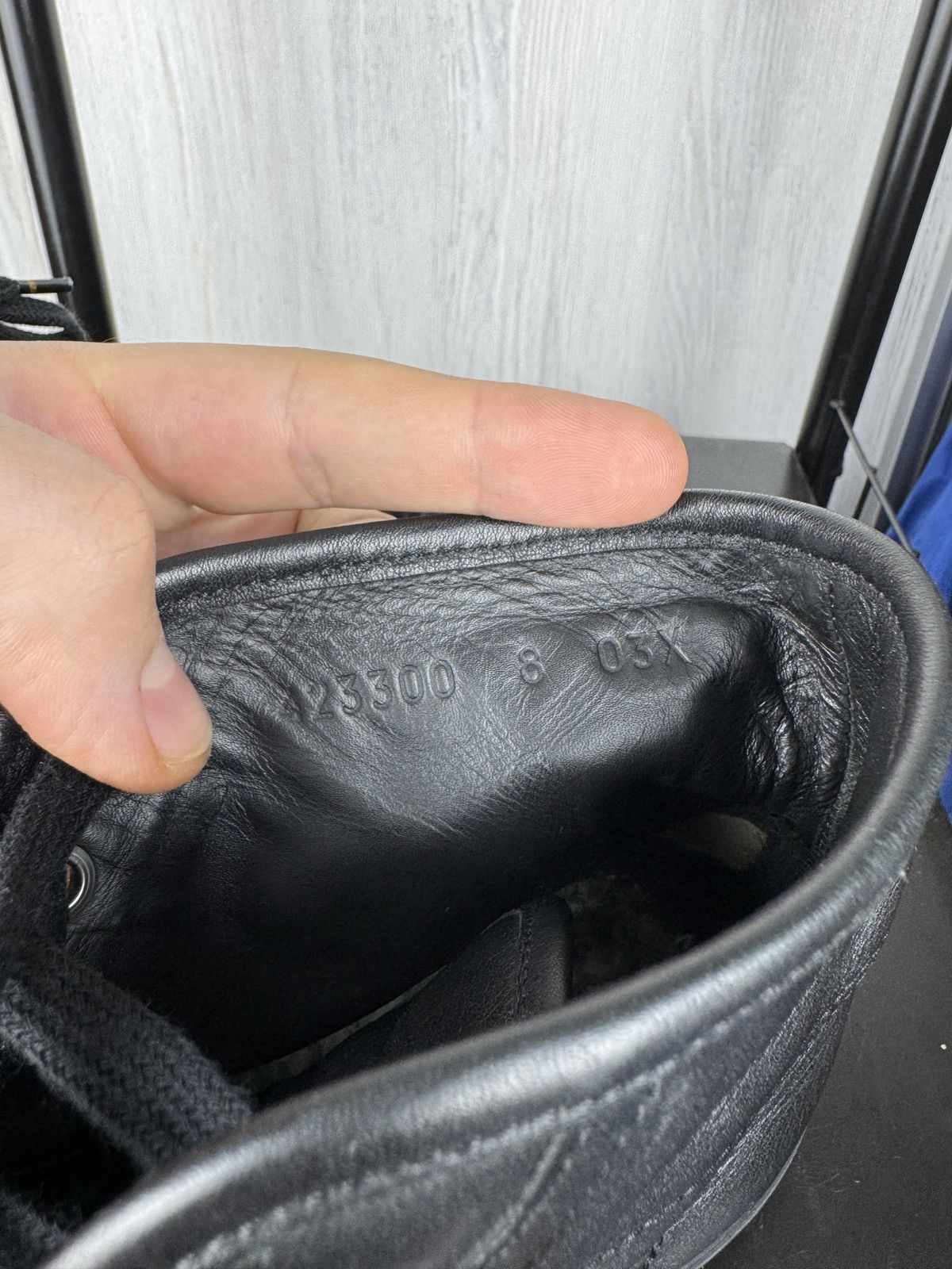 Gucci Gucci leather high black sneakers 423300 size 8 (US9) Size US 9 / EU 42 - 16 Thumbnail