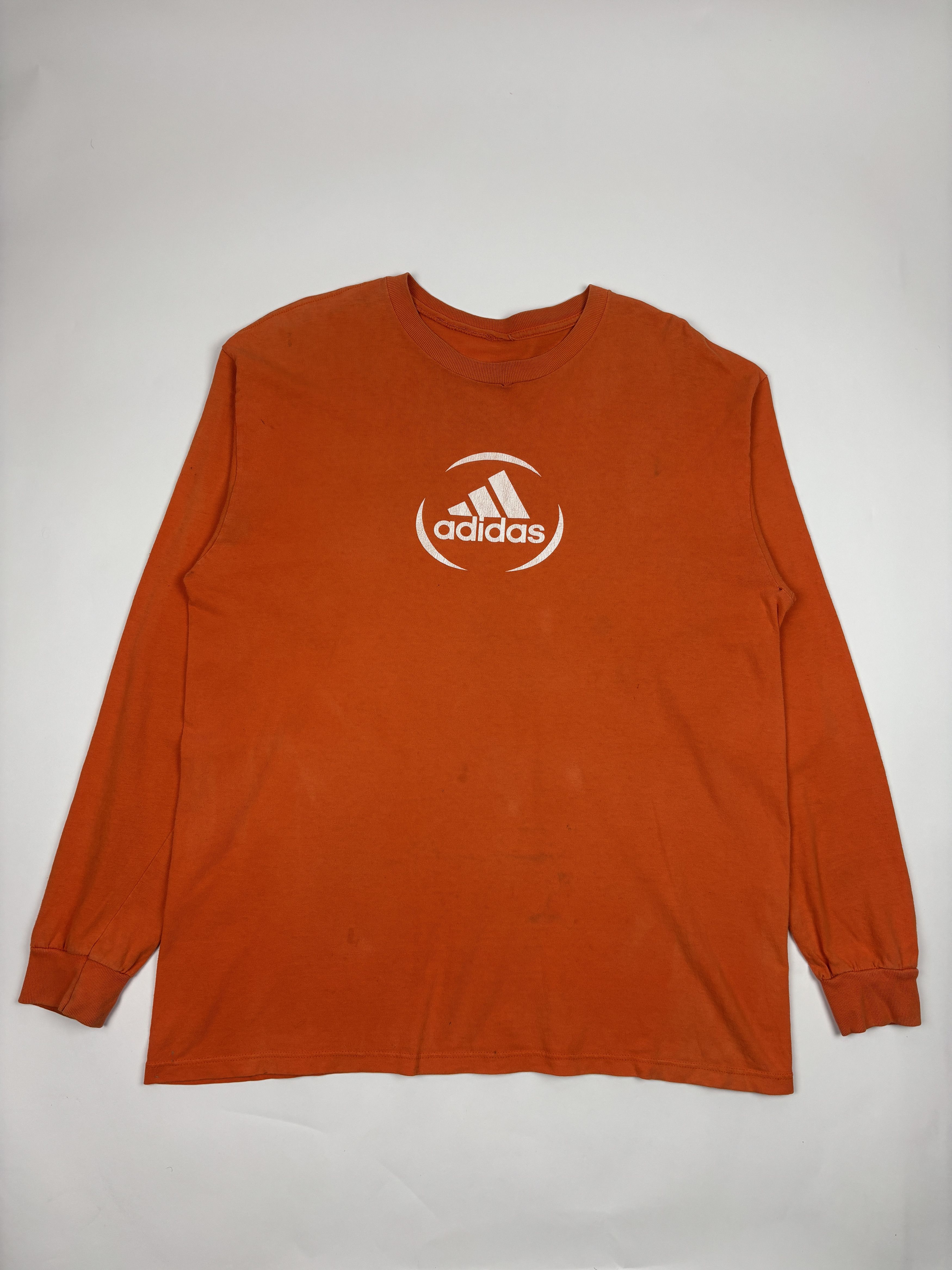 Nike Vintage Orange Adidas Longsleeve Y2K Size US XL / EU 56 / 4 - 1 Thumbnail