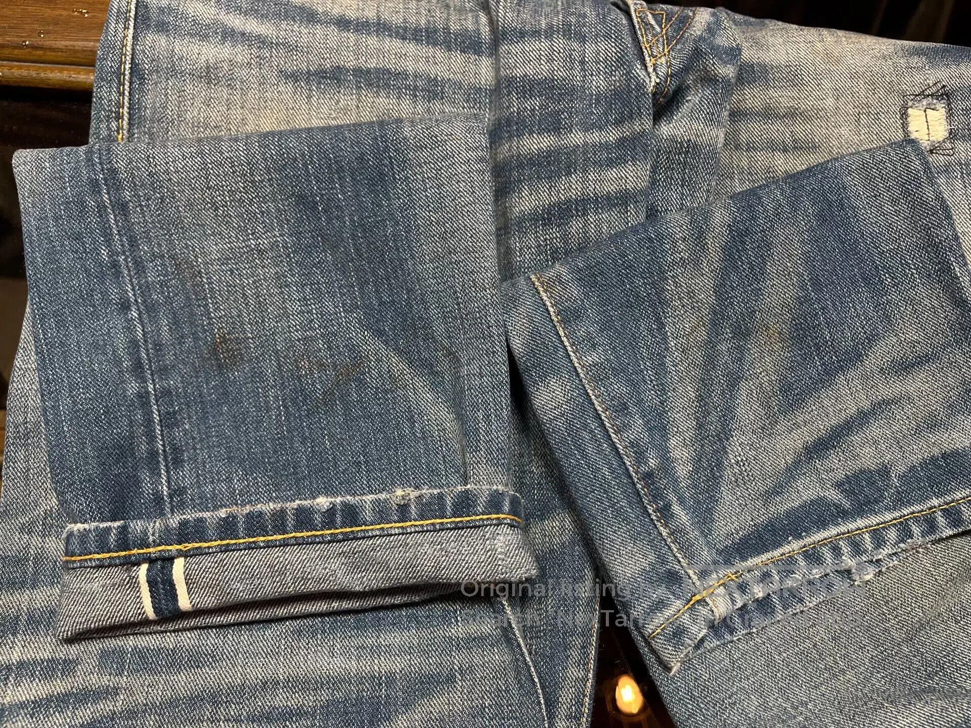 RRL Ralph Lauren distressed vintage wash jeans by rrl. Size US 30 / EU 46 - 6 Thumbnail