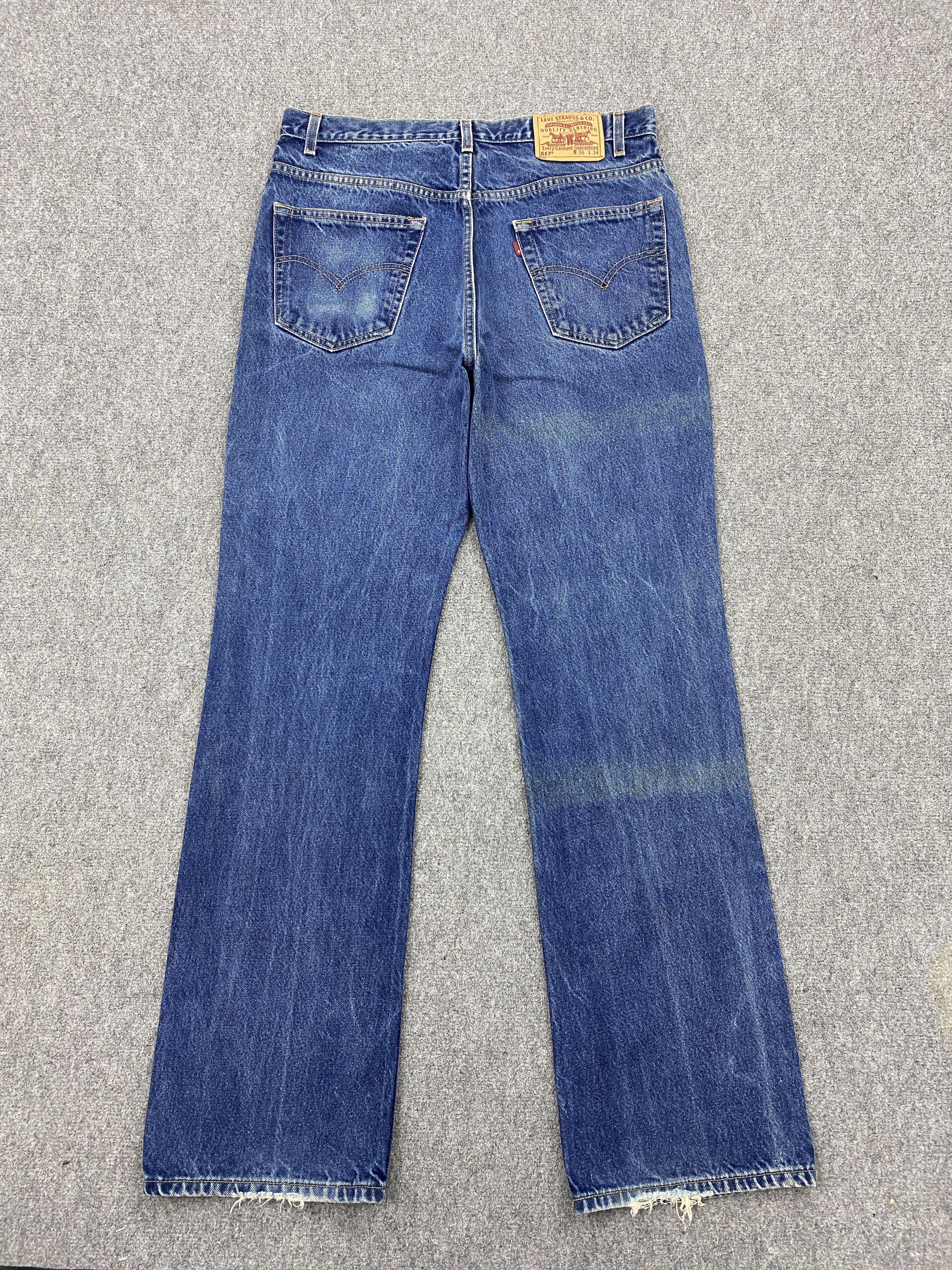 Levi's × Vintage Vintage 90s Levi's 517 Flare Bootcut Denim Jeans Size US 34 / EU 50 - 3 Thumbnail