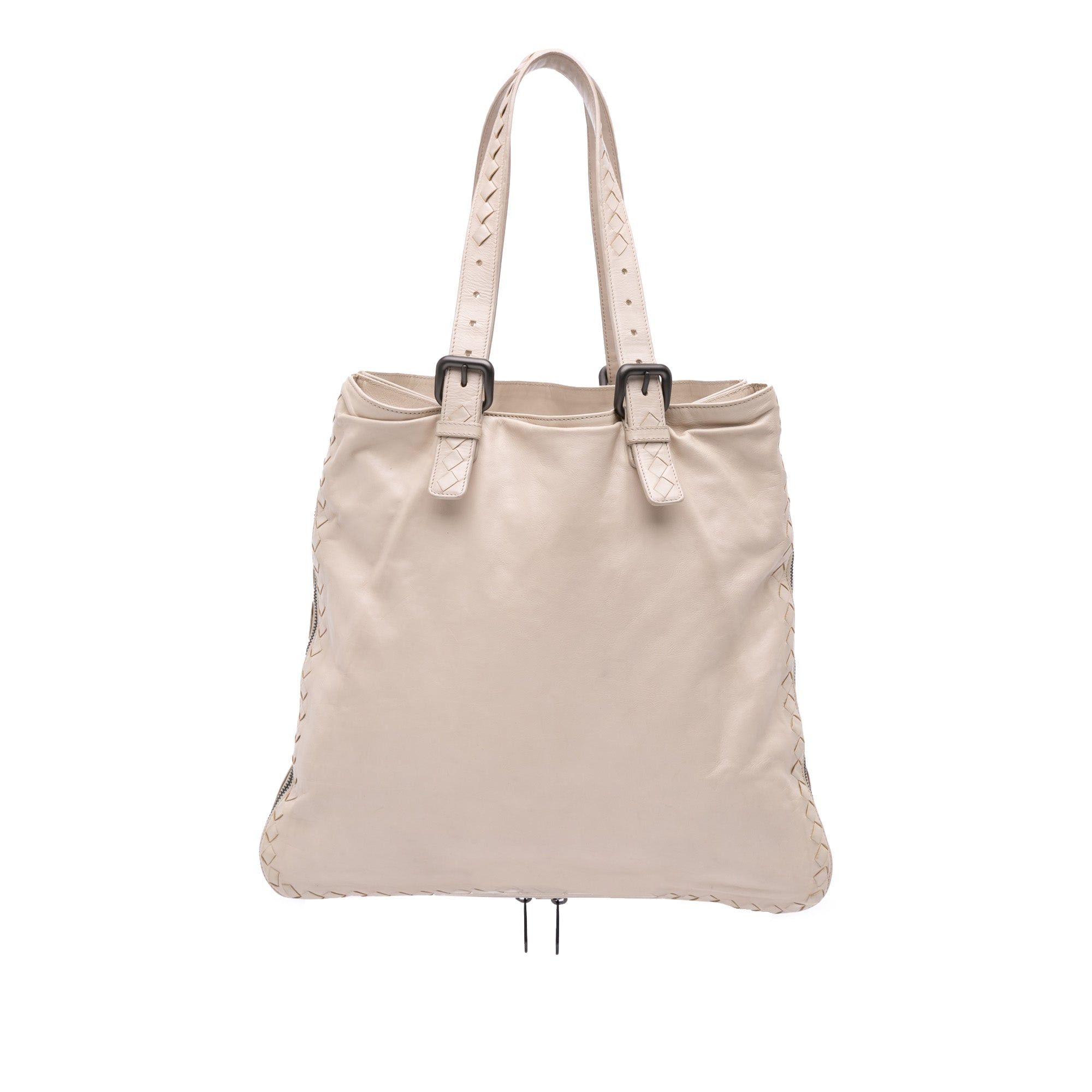 Bottega Veneta Leather Intrecciato Side Zip Tote Size ONE SIZE - 1 Thumbnail