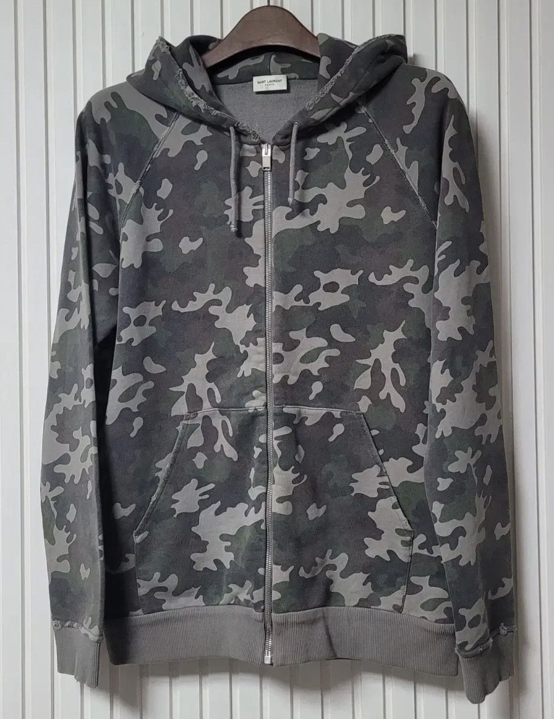 Saint Laurent Paris Saint Laurent Camoflage Zip Hoodie Size US XXL / EU 58 / 5 - 1 Thumbnail