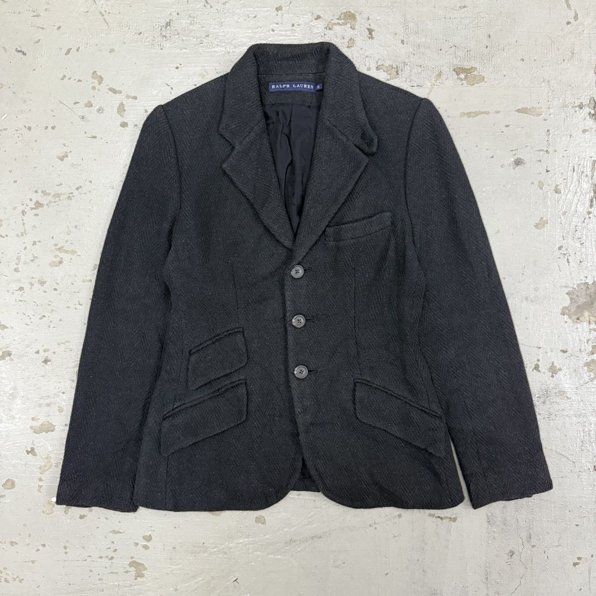 Ralph Lauren Vintage Ralph Lauren Wool Blend Two Way Blazer Jacket Size US S / EU 44-46 / 1 - 2 Thumbnail