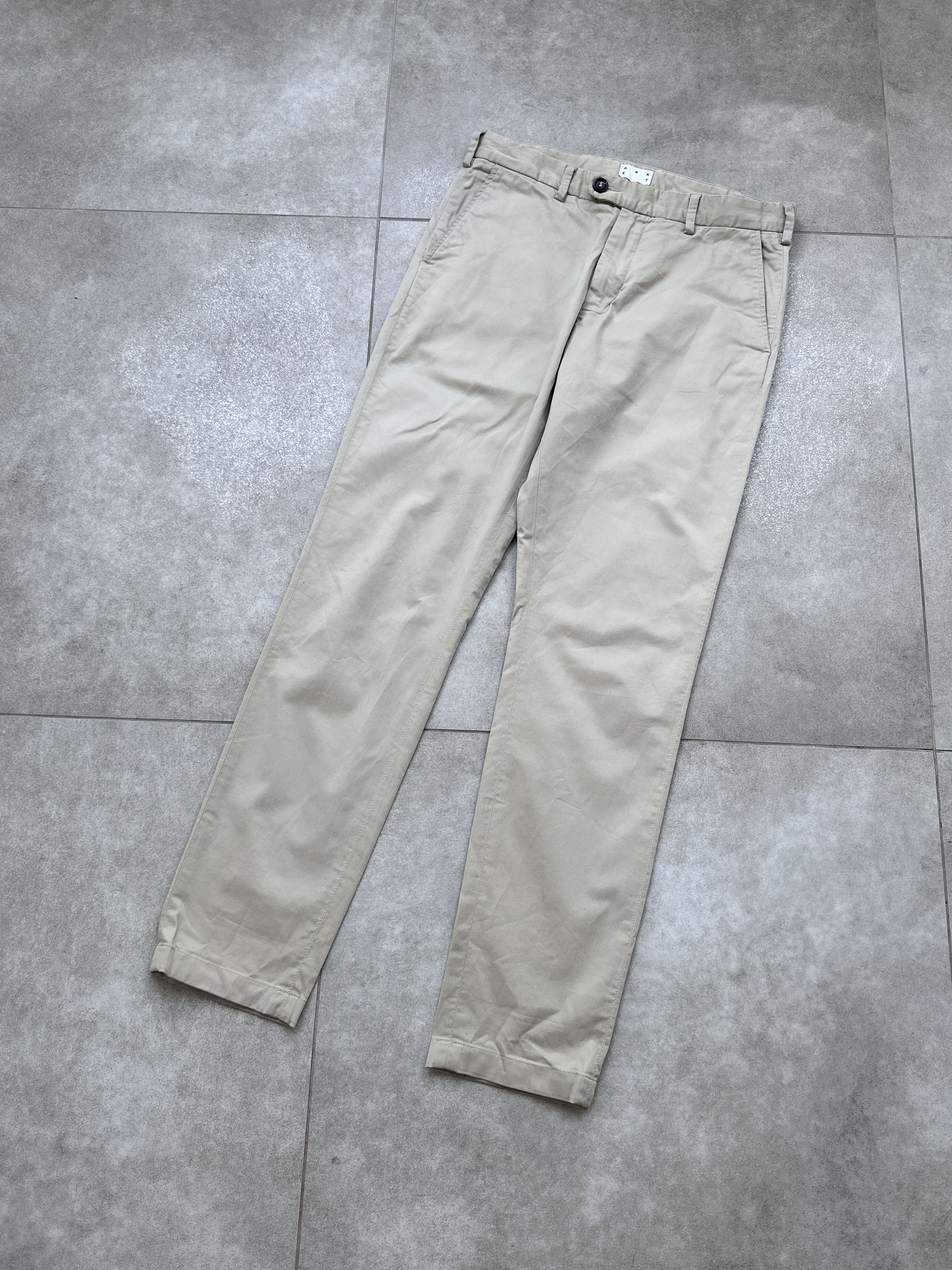 Asket Asket Beige Pants Trousers Size 30" / US 8 / IT 44 - 1 Thumbnail