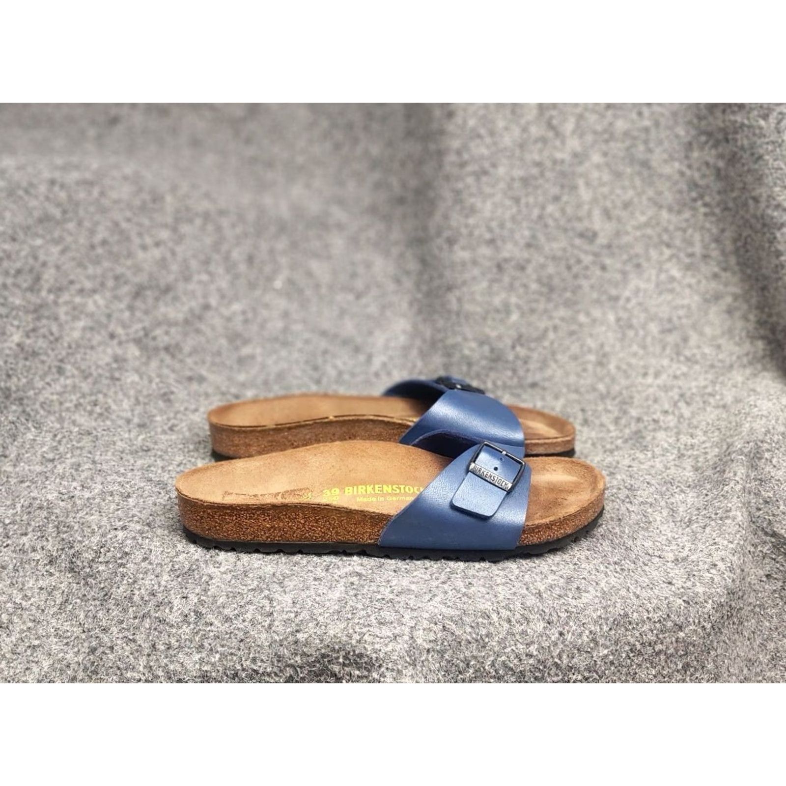 Birkenstock Birkenstock Madrid Leather Synthetics Elemental Blue Orthopedic slippers sandals Size US 9 / IT 39 - 2 Thumbnail