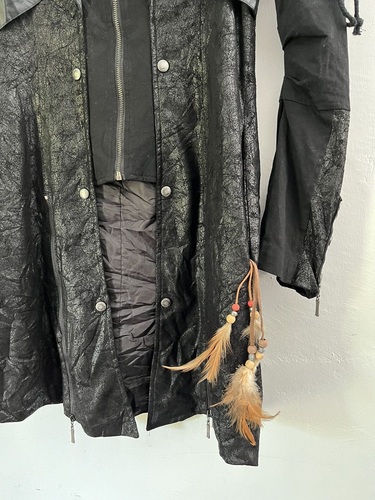 Japanese Brand 2000s Punk Rave waxed vampire vkei jacket Size US M / EU 48-50 / 2 - 12 Thumbnail
