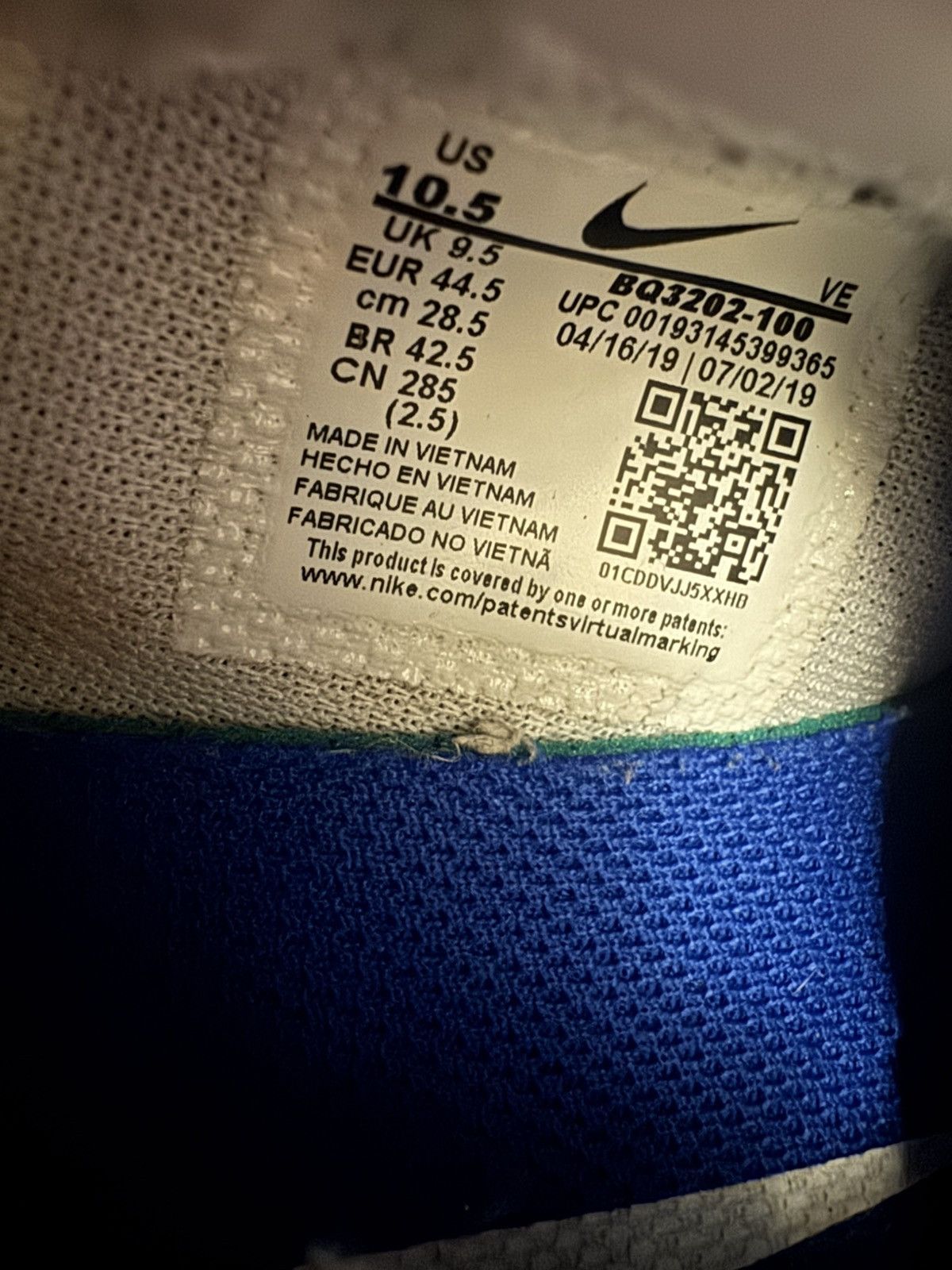 Nike Nike Zoom Gravity White Racer Blue Size US 10.5 / EU 43-44 - 7 Thumbnail