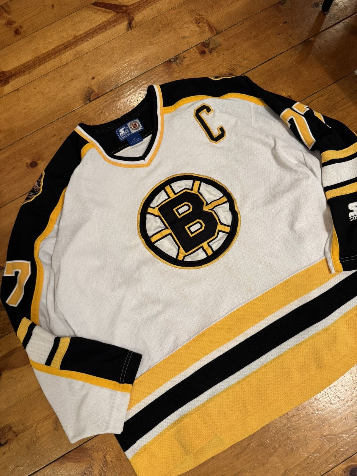 Starter VTG 90s NHL Starter Boston Bruins Ray Bourque Jersey 77 Sewn Size US XL / EU 56 / 4 - 3 Thumbnail