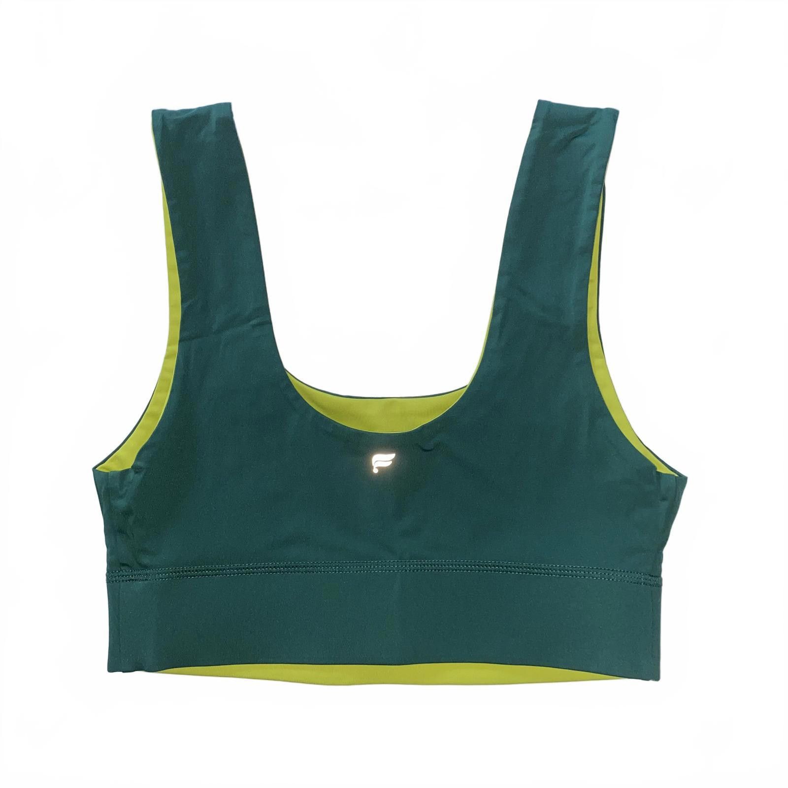 Fabletics Fabletics Green and yellow sportsbra S Size ONE SIZE - 1 Thumbnail