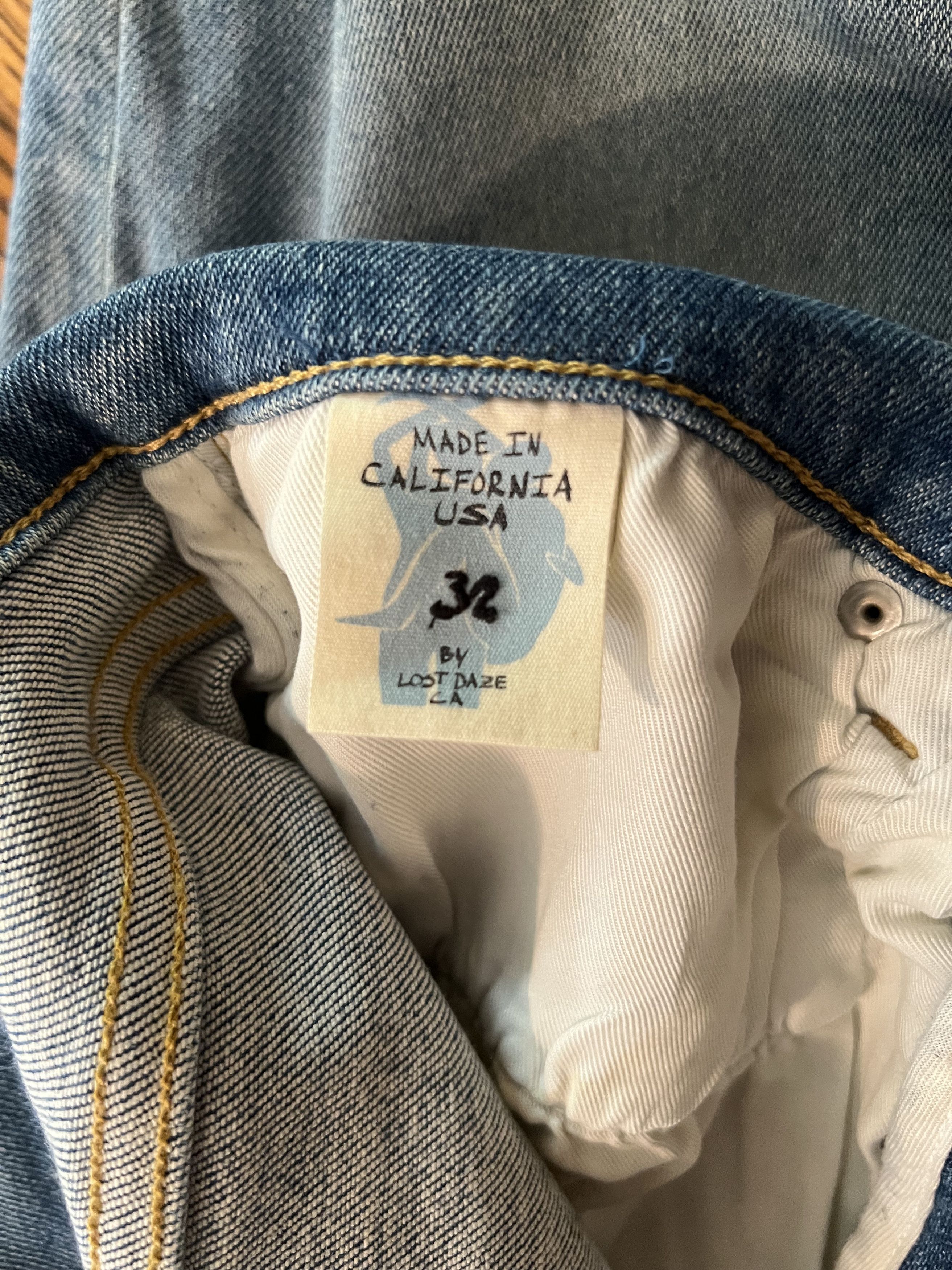 Lost Daze Lost Daze Skull Embroidered Denim Jeans Size US 32 / EU 48 - 13 Thumbnail