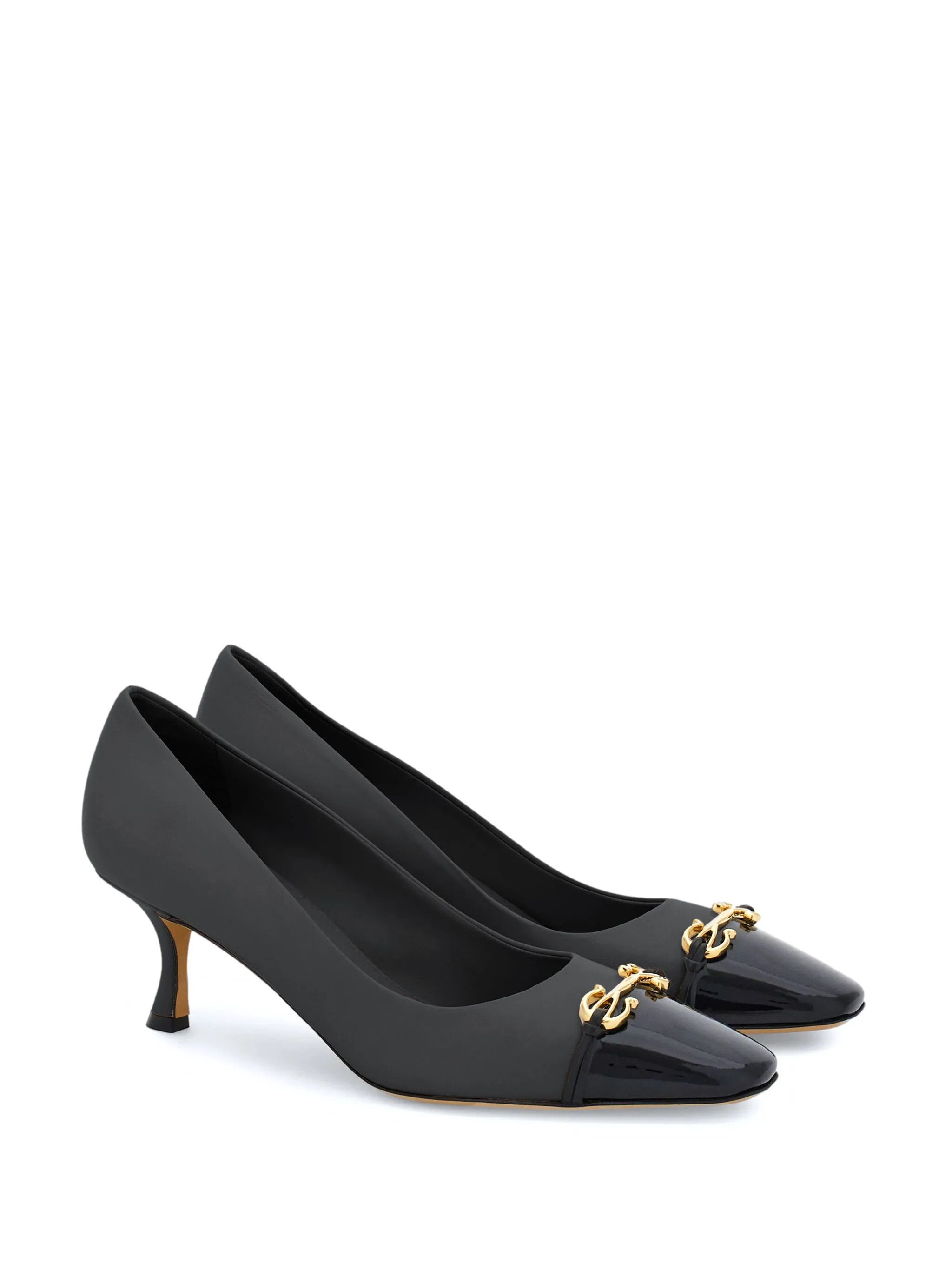 Salvatore Ferragamo o1s1rm0126 Gancini-plaque Pumps in Black Size US 10 / IT 40 - 2 Thumbnail
