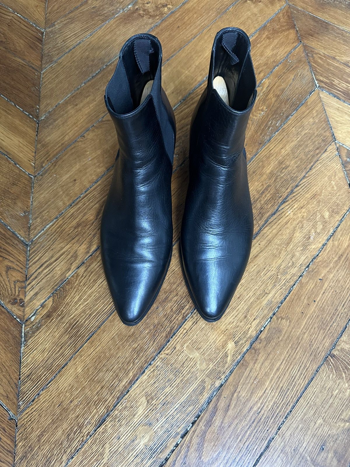 Celine × Hedi Slimane Céline black chelsea boots Size US 7 / EU 40 - 2 Thumbnail