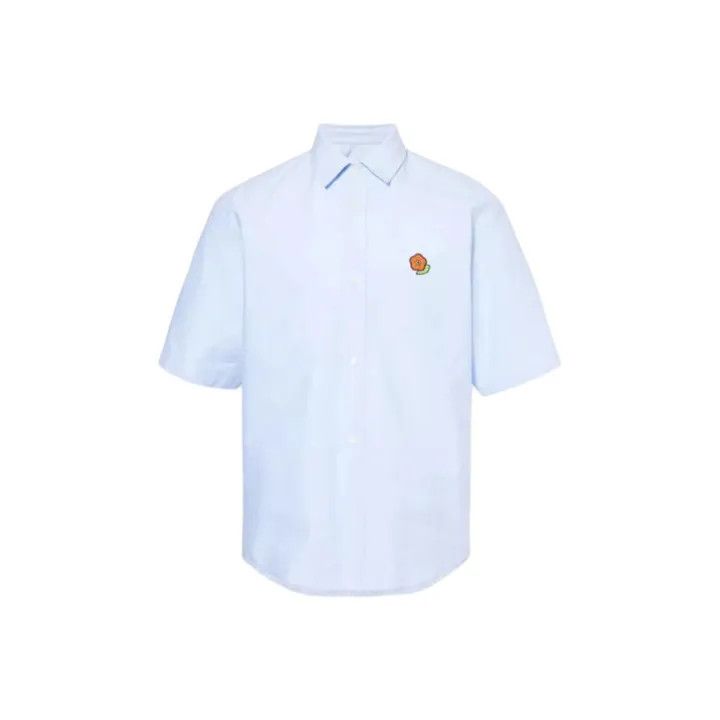Kenzo Kenzo Short Sleeve Button-Up Shirt for Men 0079 Size US M / EU 48-50 / 2 - 1 Thumbnail