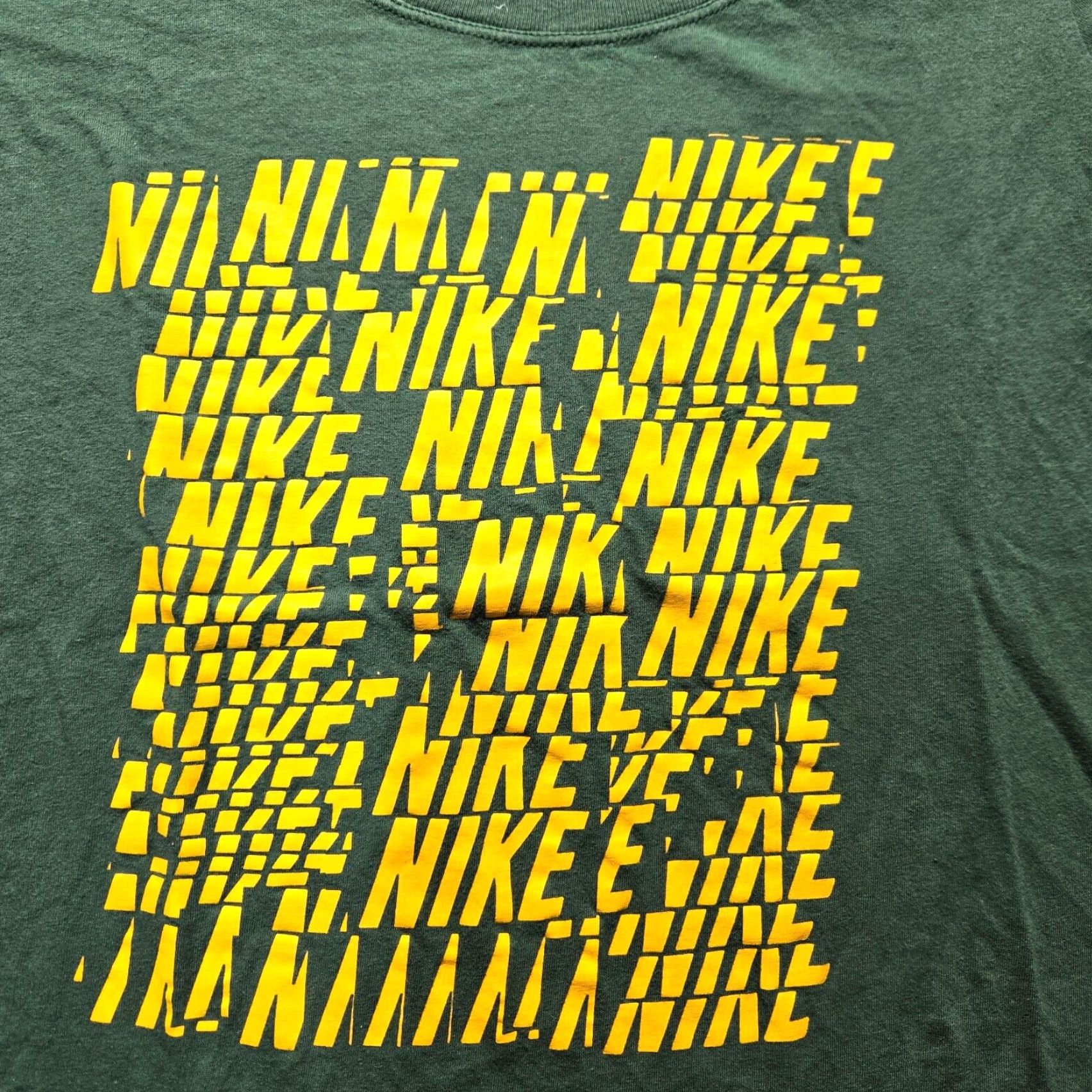 Nike Nike Shirt Women Adult M Green Logo Short Sleeve Crew Neck 100% Cotton Basic T-Shirt Size M / US 6-8 / IT 42-44 - 2 Thumbnail