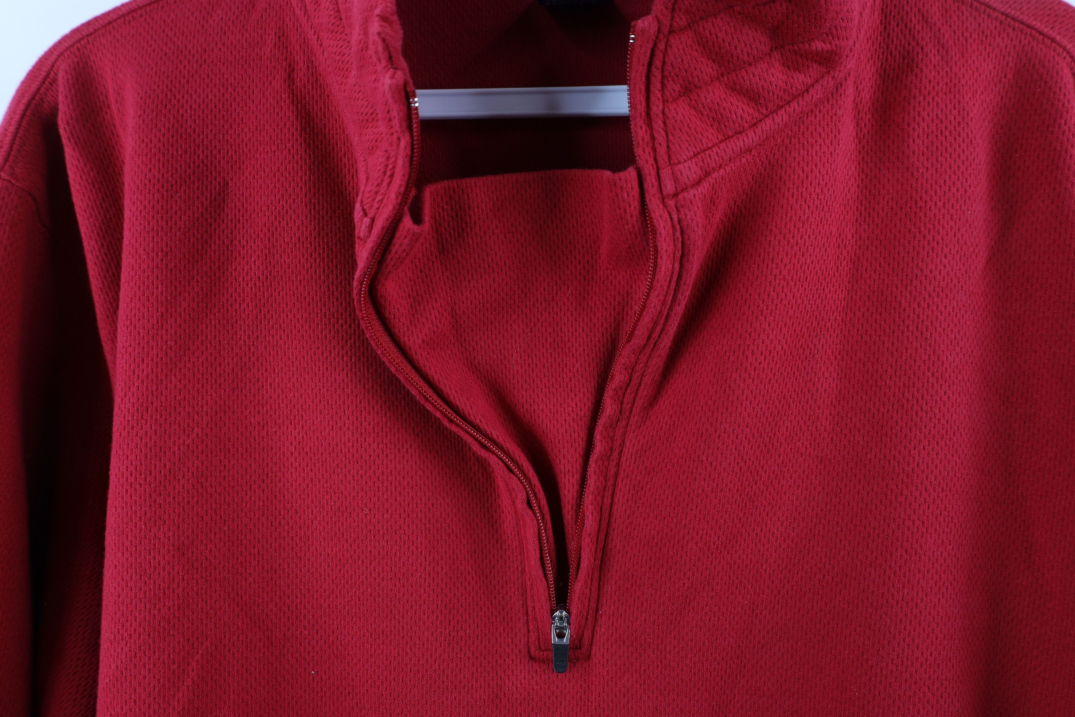 Lands' End × Vintage Vintage Lands End Thermal Knit Half Zip Pullover Sweater Size US L / EU 52-54 / 3 - 7 Thumbnail