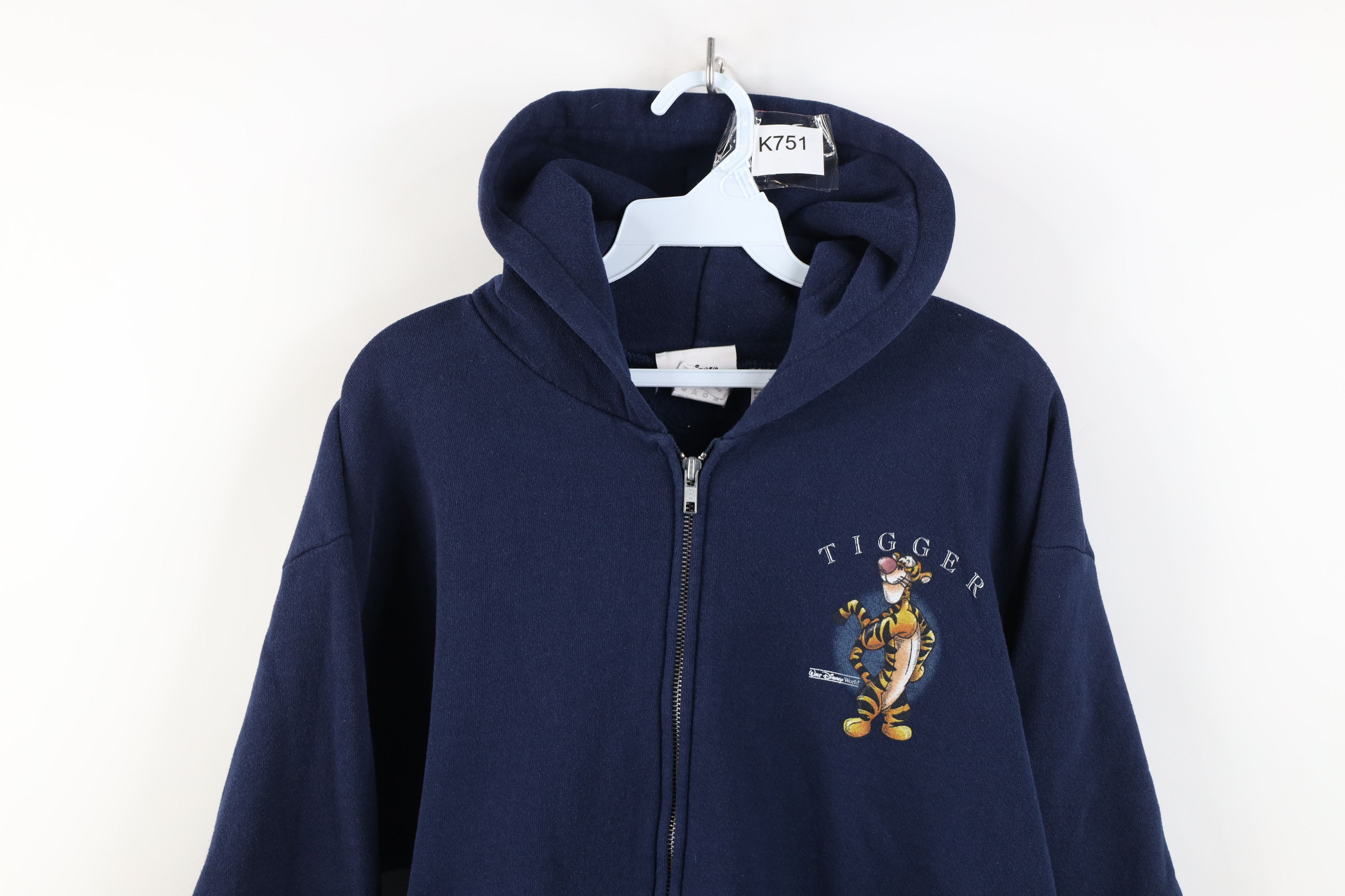Disney Vintage 90s Disney Winnie the Pooh Tigger Full Zip Hoodie Size US M / EU 48-50 / 2 - 2 Thumbnail