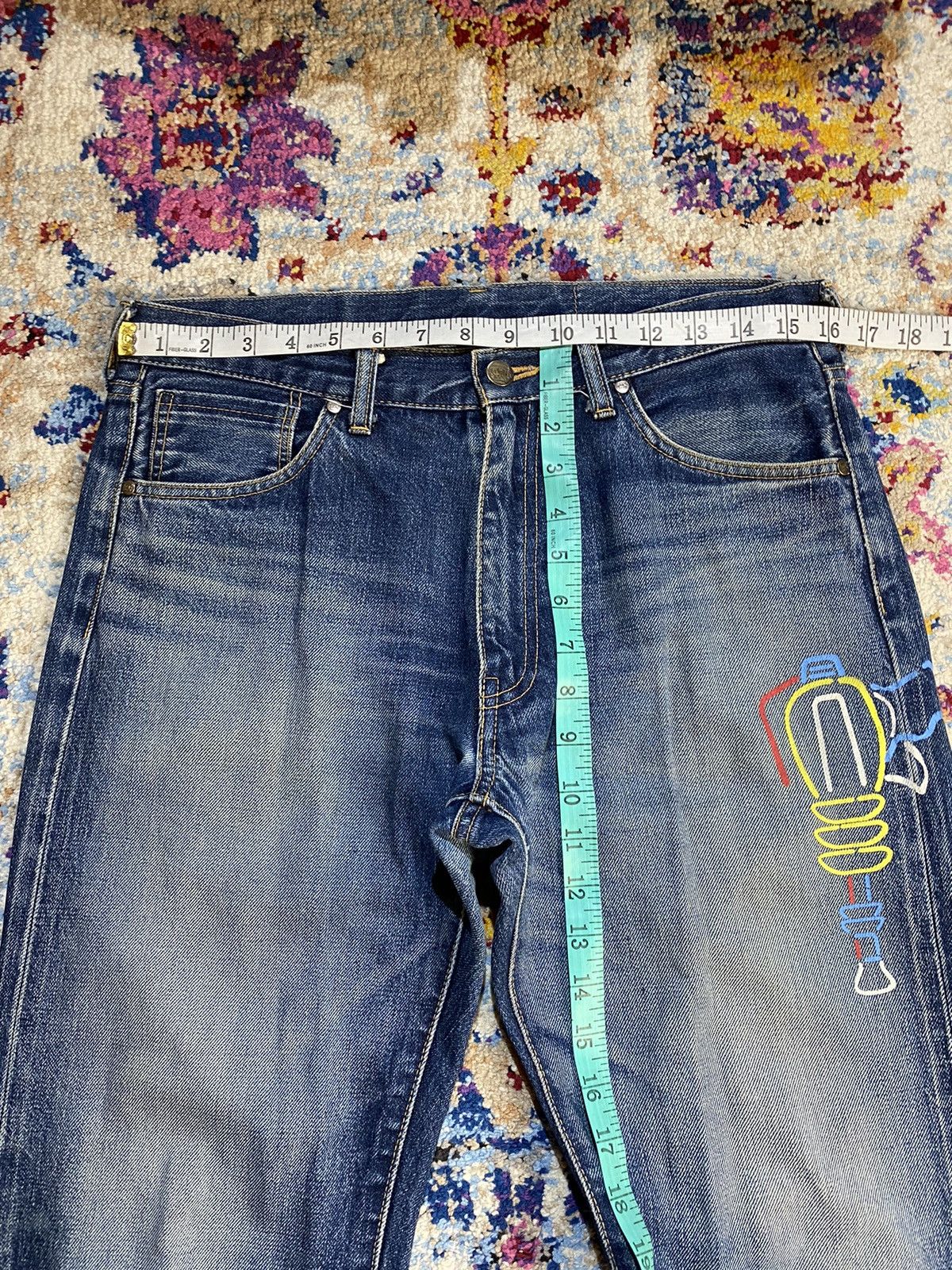 Billionaire Boys Club × Icecream BBC ICE CREAM ASTRO RAYGUN SELVEDGE DENIM PANTS Size US 32 / EU 48 - 15 Thumbnail