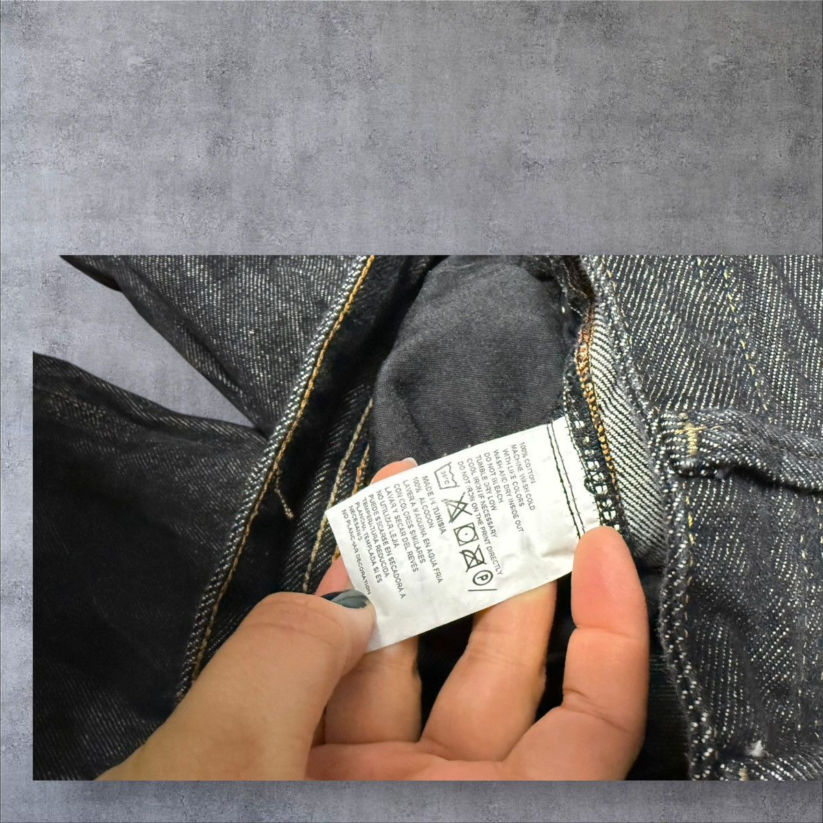 Pelle Pelle Navy/black pelle pelle jeans 33x34 Size US 33 - 5 Thumbnail