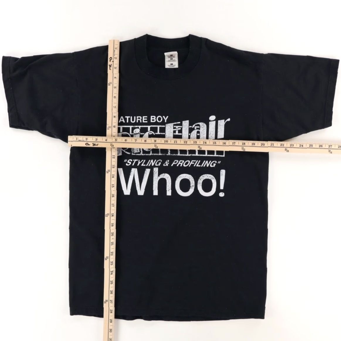 Fruit Of The Loom VINTAGE Fruit of the Loom Ric Flair Whoo! T-Shirt Black Men's L VTG Shirt Men L Black Ric Flair Whoo! Solid T-Shirt Vintage Mens L Size US L / EU 52-54 / 3 - 3 Thumbnail
