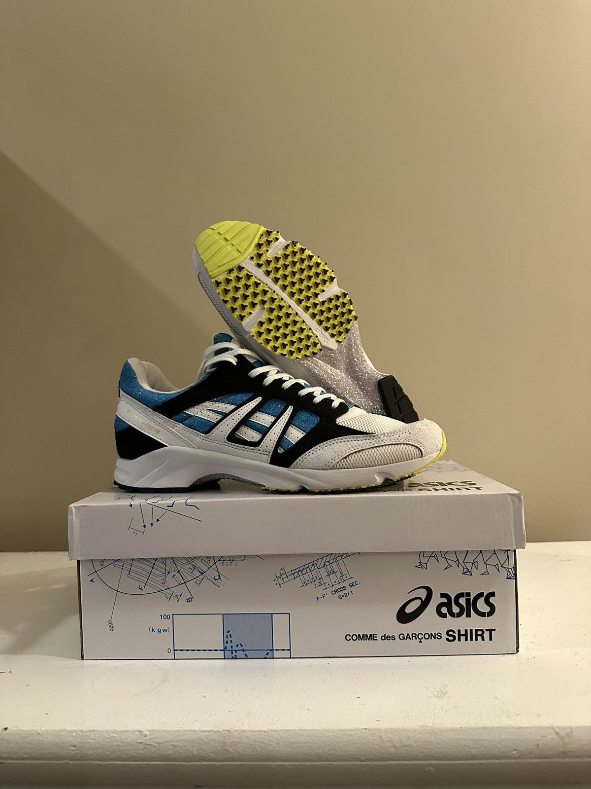 Asics × Comme des Garcons ASICS x COMME DES GARCONS Shoes Blue TARTHER SD Size US 9.5 / EU 42-43 - 1 Thumbnail