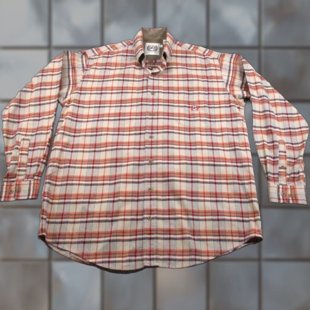 Vintage Cinch Shirt Mens M Orange Plaid Long Sleeve Button-Up Western Rodeo Shirt Mens M Casual Workwear Mens Size US M / EU 48-50 / 2 - 1 Thumbnail