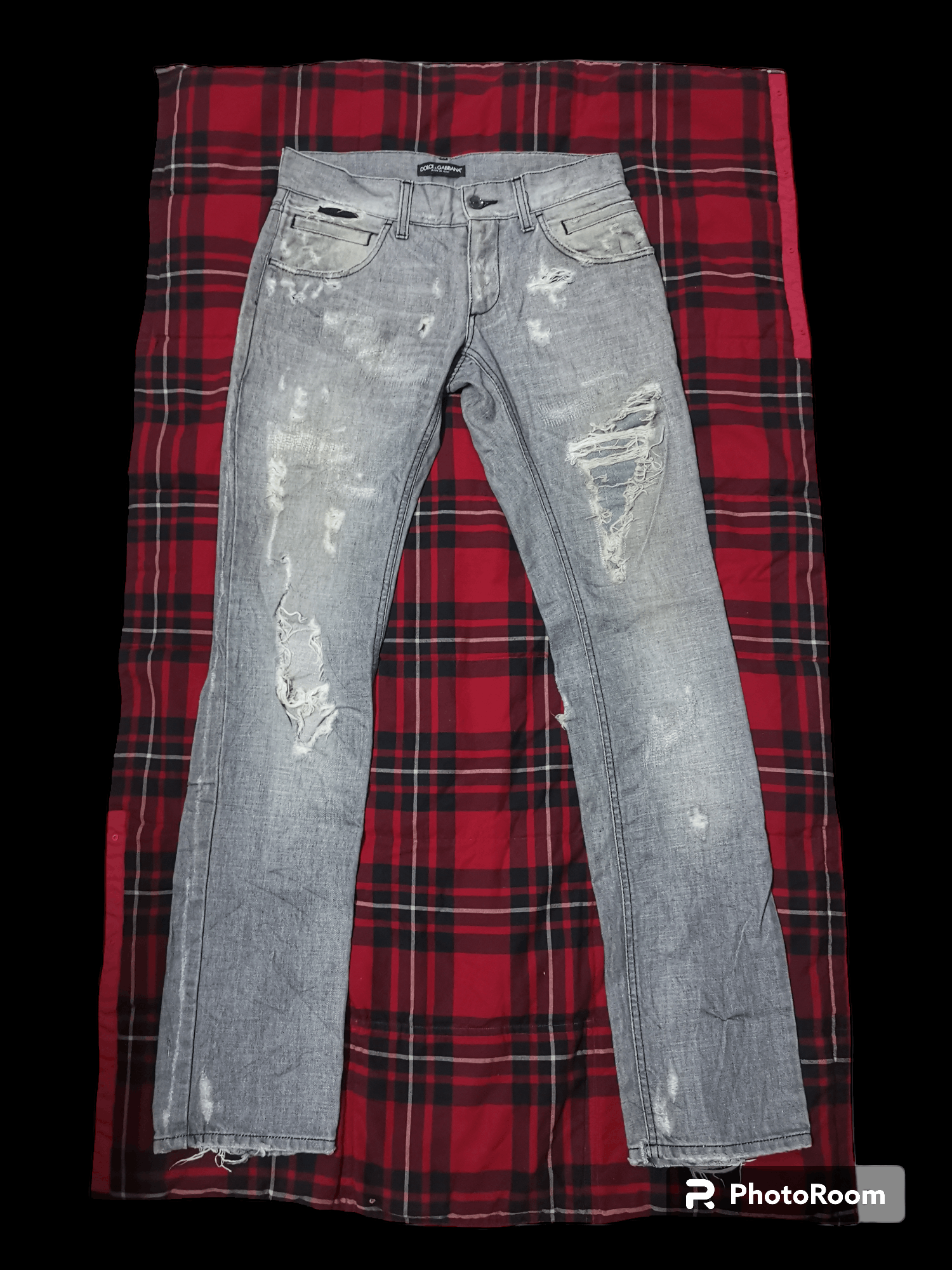 Dolce & Gabbana 💥Rare💥 Dolce & Gabbana Distressed Denim Size US 31 - 1 Thumbnail