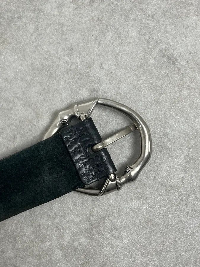 Gucci Gucci Black Snake Buckle Leather Belt Size ONE SIZE - 5 Thumbnail