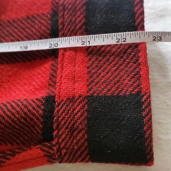 Vintage Vintage Peters Whaler Red Buffalo Plaid Wool Long Sleeve Sz Size US M / EU 48-50 / 2 - 12 Thumbnail