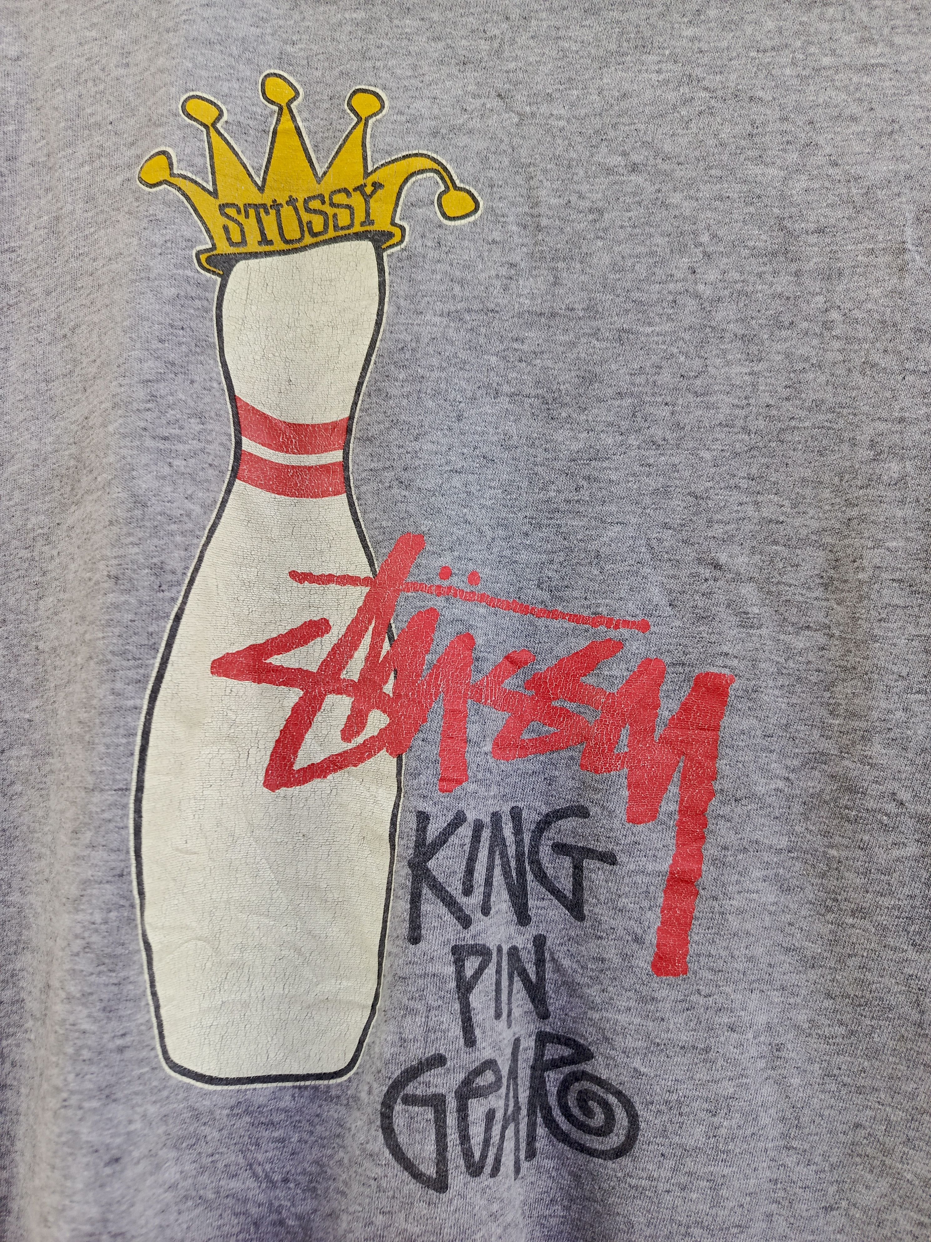 Stussy Stüssy King Pin Graphic Tee Iconic Streetwear Essential Size US L / EU 52-54 / 3 - 3 Thumbnail