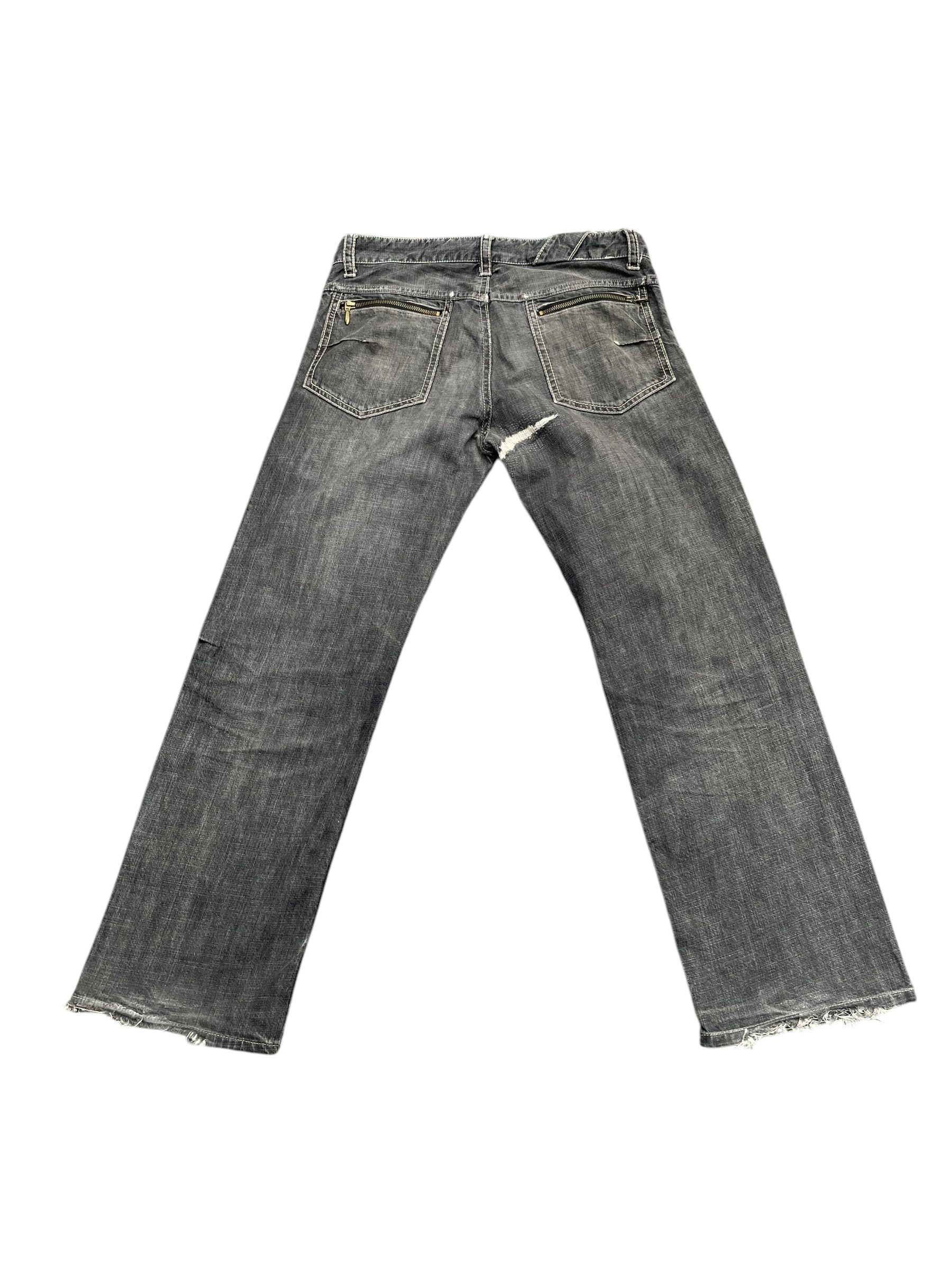Japanese Brand A.A.R Faded Distresed Denim Size US 35 - 4 Thumbnail