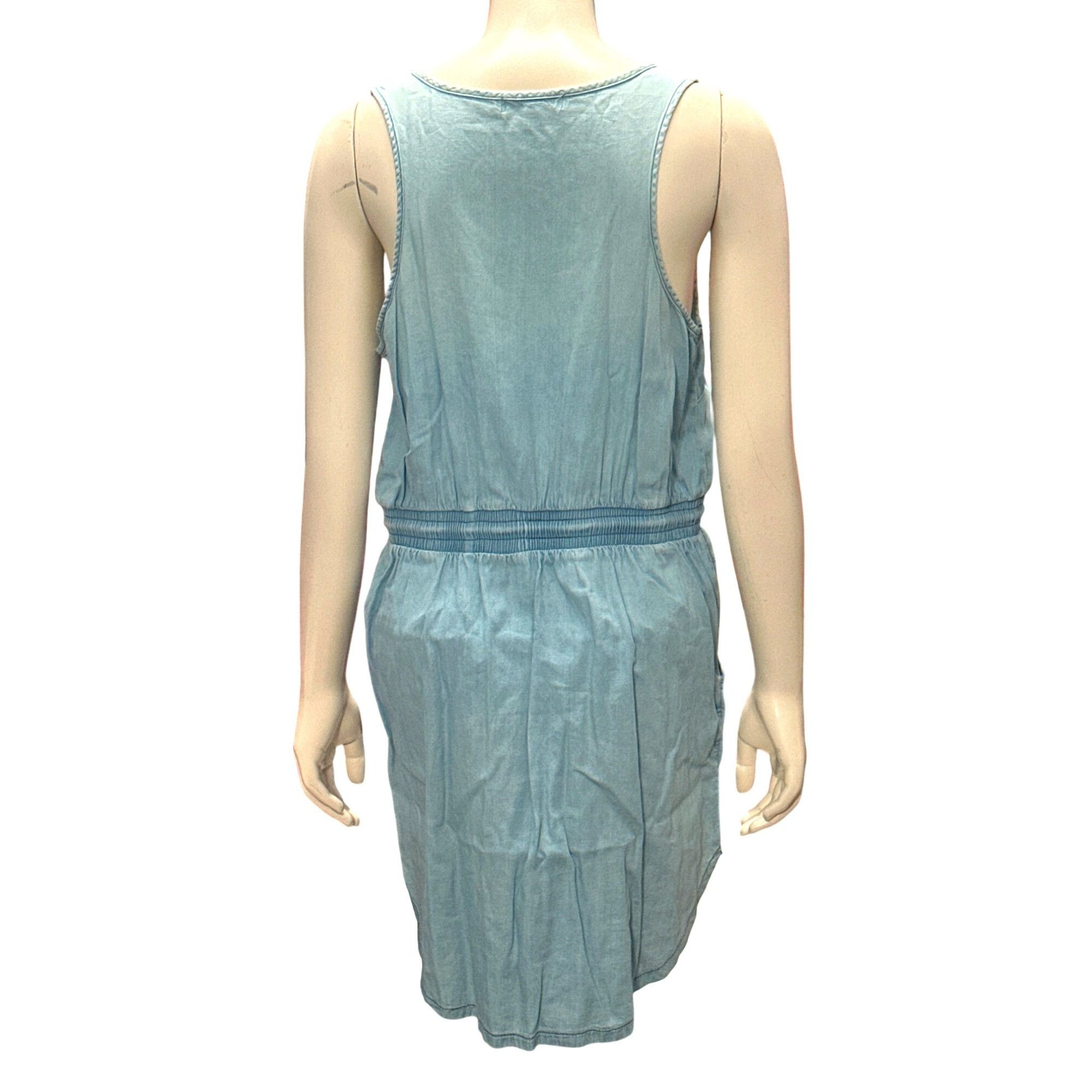 Other Active USA Light Blue Tank Dress Medium Rope Tie Waist Pocke Size M / US 6-8 / IT 42-44 - 5 Thumbnail