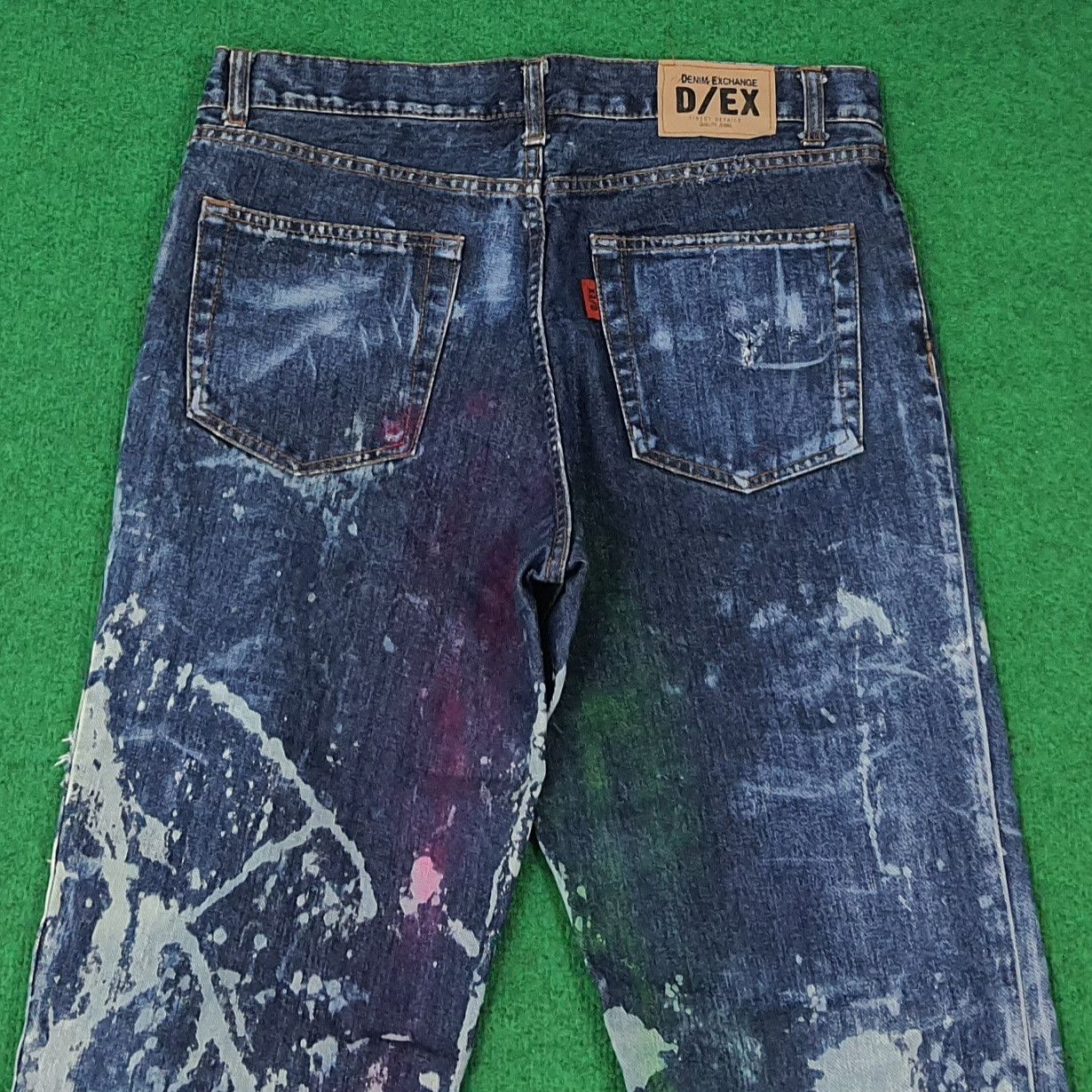Vintage Vintage D/EX Denim Exchange Distressed Paint Jeans C272N2 Size US 33 - 5 Thumbnail