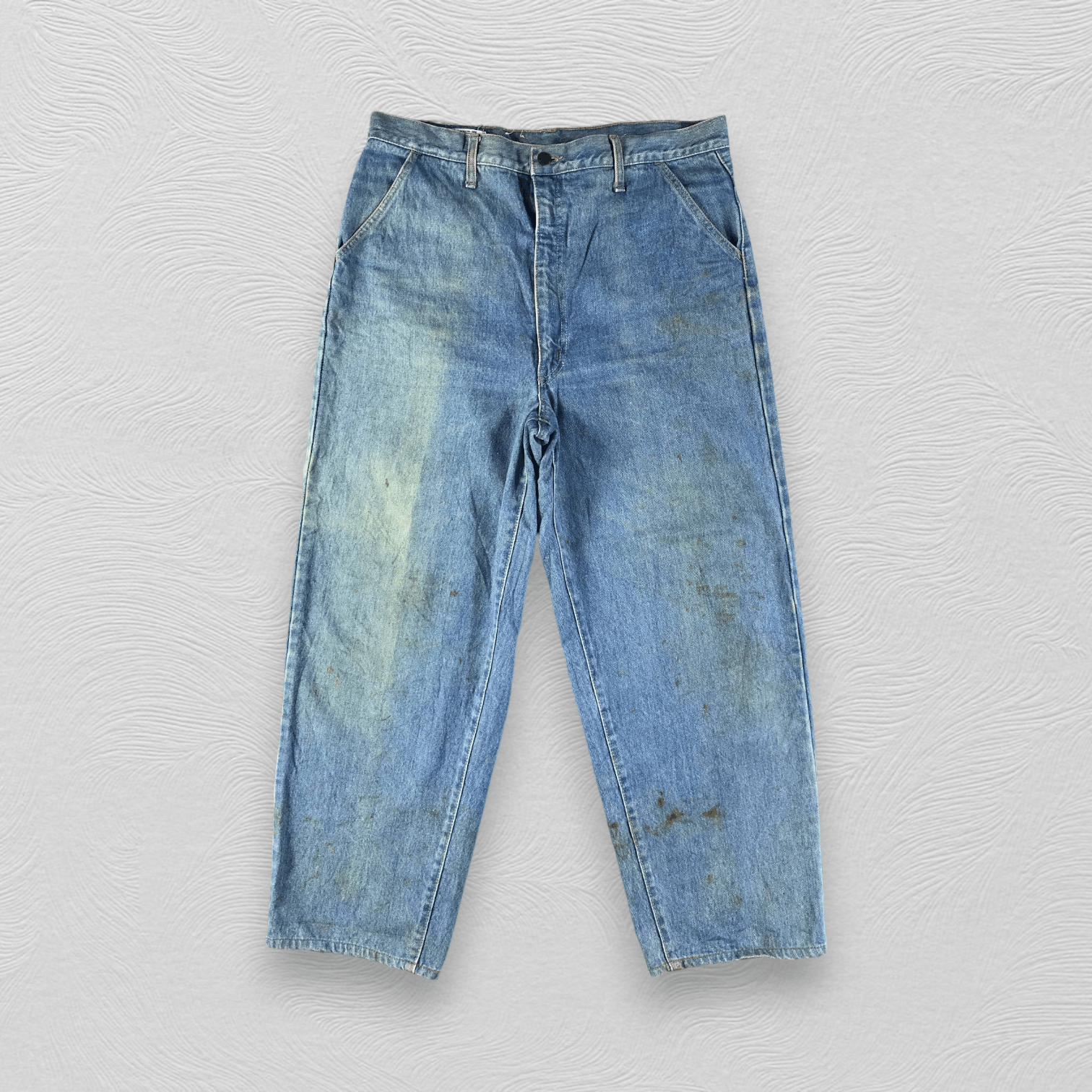 image of Big John Jeans Dirty Wash Denim Kj1663 in Blue, Men's (Size 38)