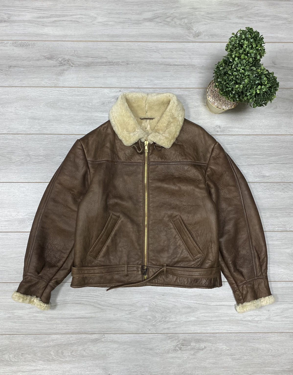 Other 🔥SHEEPSKIN COAT LEATHER TYPE B-3 AVIATION JACKET Size US L / EU 52-54 / 3 - 1 Thumbnail