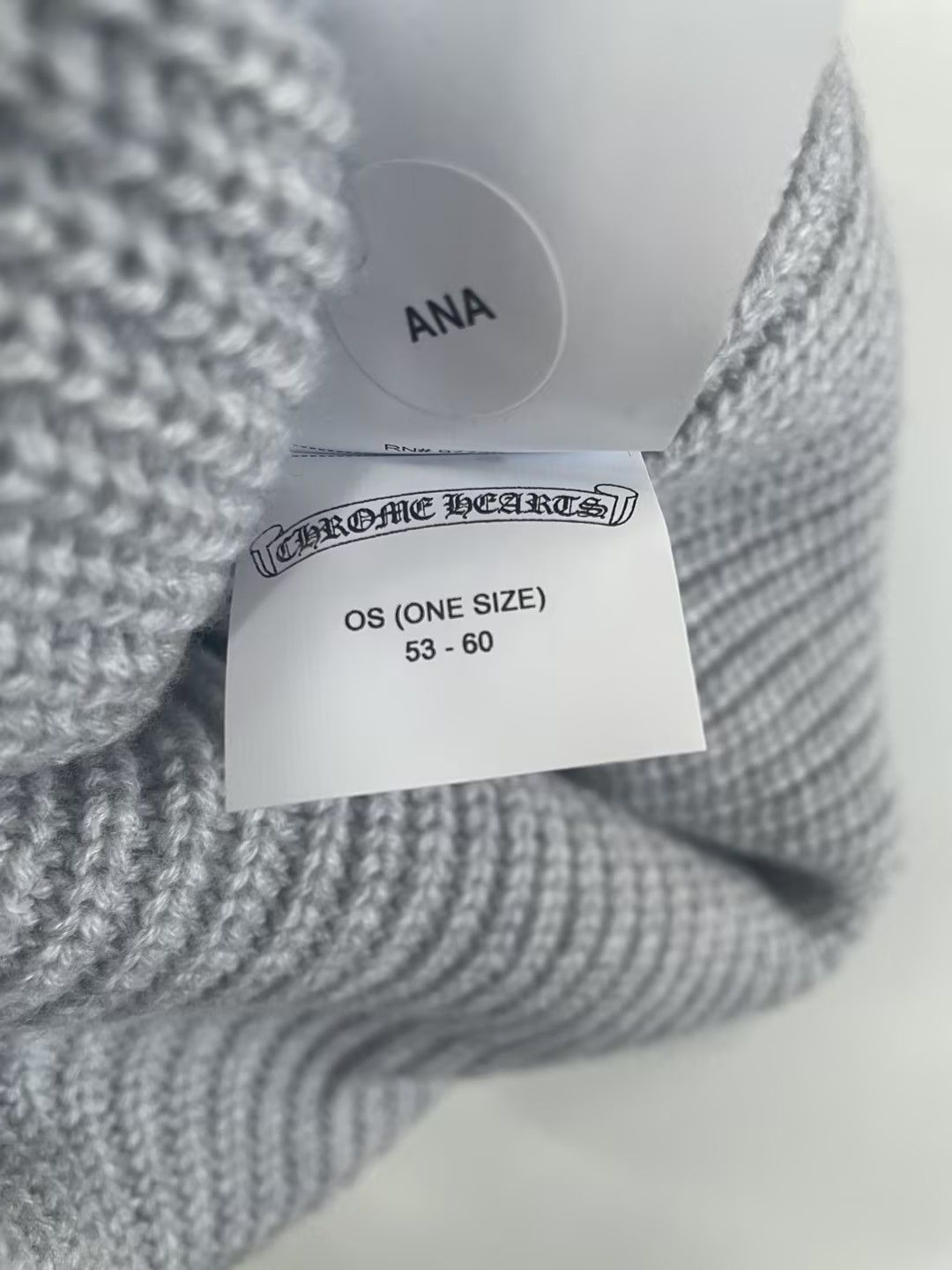 Chrome Hearts Chrome Hearts Cashmere White Star Patch Gray Beanie Size ONE SIZE - 8 Thumbnail