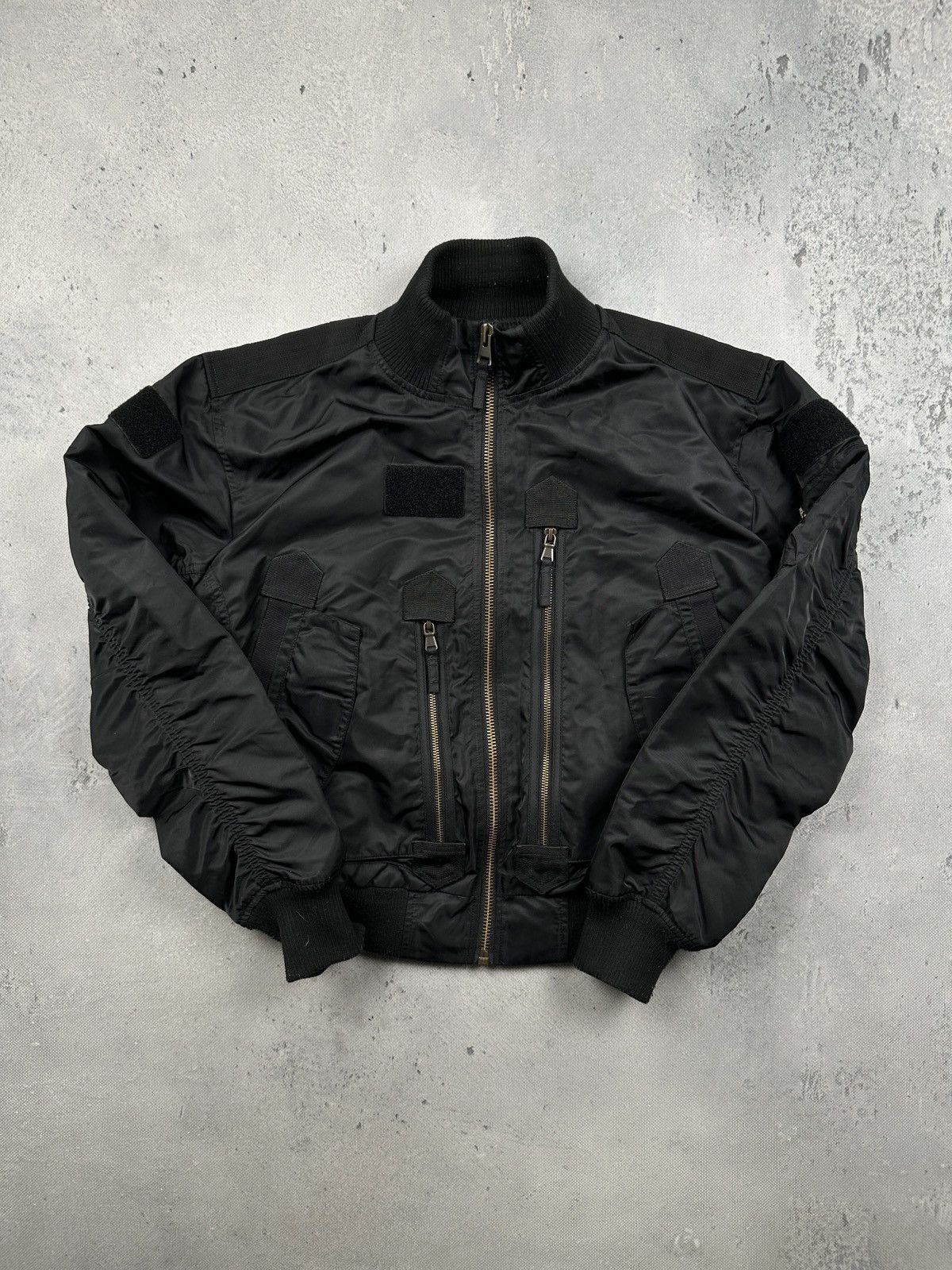 Vintage MilTec Tactical Flight Nylon Bomber Jacket Military Techwear Size US M / EU 48-50 / 2 - 7 Thumbnail