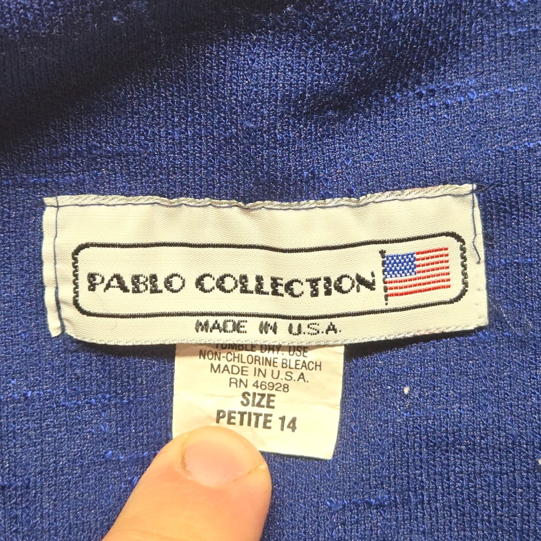 Vintage VINTAGE Pablo Collection Blazer Shirt Jacket Women 14P Petite Blue Teal Solid USA 90s Mens Womens Girls? Size XL / US 12-14 / IT 48-50 - 4 Thumbnail
