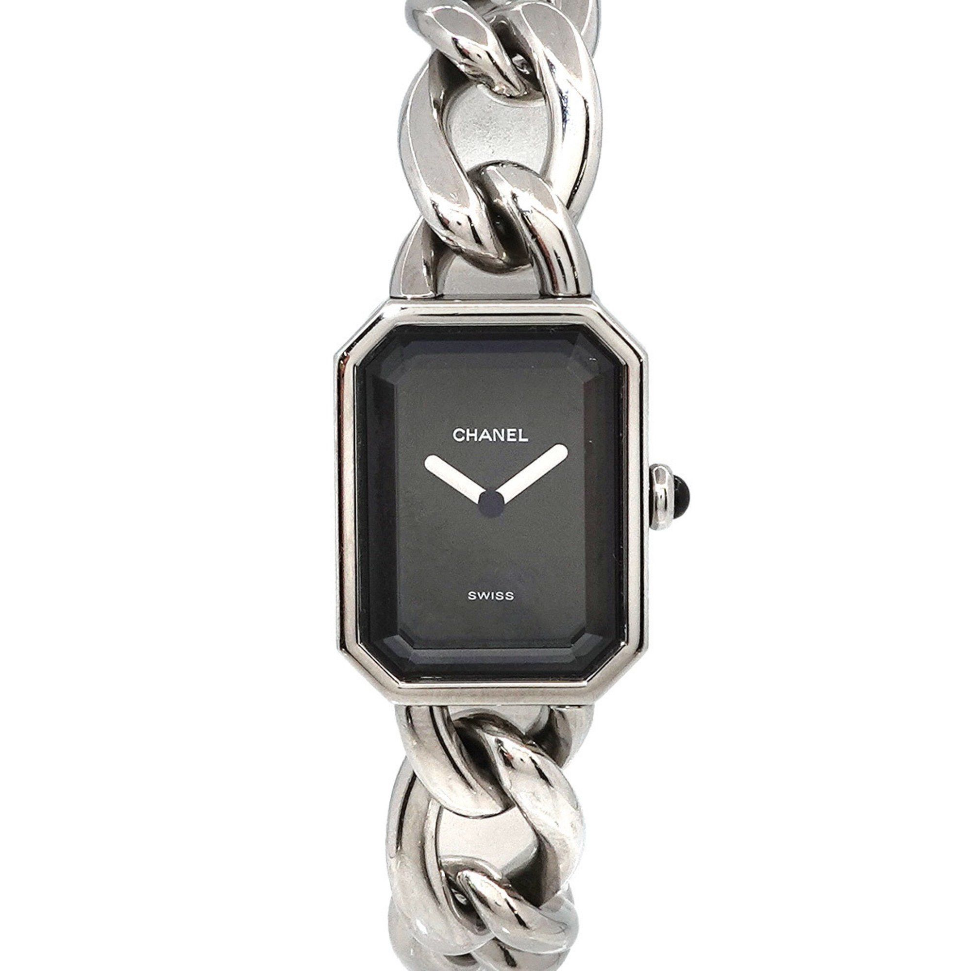 image of Chanel Premiere L Size H0452 Ladies Watch Black Dial Quartz, Women's