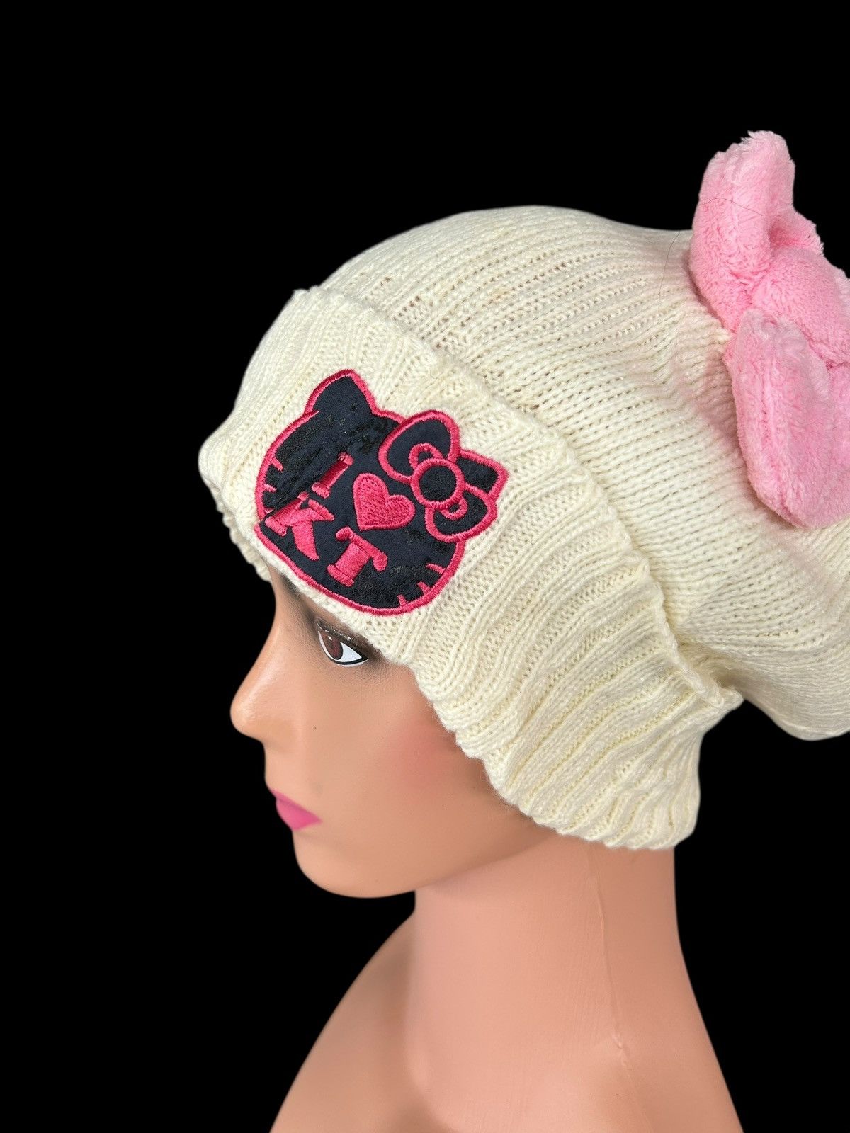 Japanese Brand × Kapital × Vintage I 🩷 HELLO KITTY BUNNY HORN DEVIL BEANIE HATS Size ONE SIZE - 5 Thumbnail