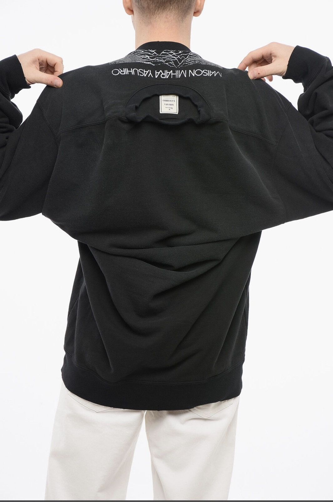 Maison MIHARA YASUHIRO Maison Mihara Yasuhiro Lo Fo Vision Deconstructed Sweatshirt Size US M / EU 48-50 / 2 - 8 Thumbnail