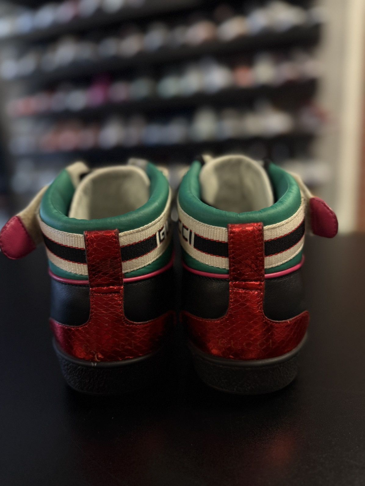 Gucci Gucci Mid Top Sneaker W Strap Size 8G/8.5US Size US 8.5 / EU 41-42 - 10 Thumbnail