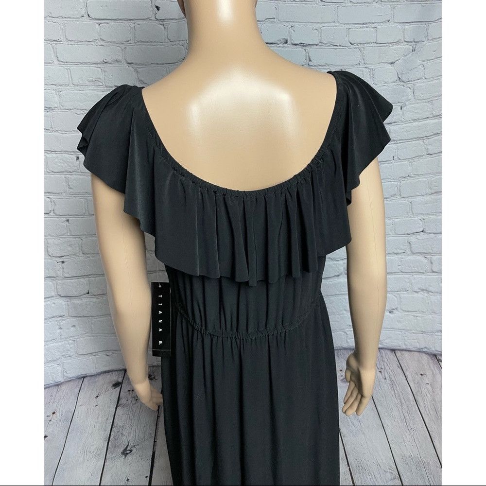 Other NWT New $88 Tiana B Casual Maxi Black Dress Size XL Size XL / US 12-14 / IT 48-50 - 9 Thumbnail