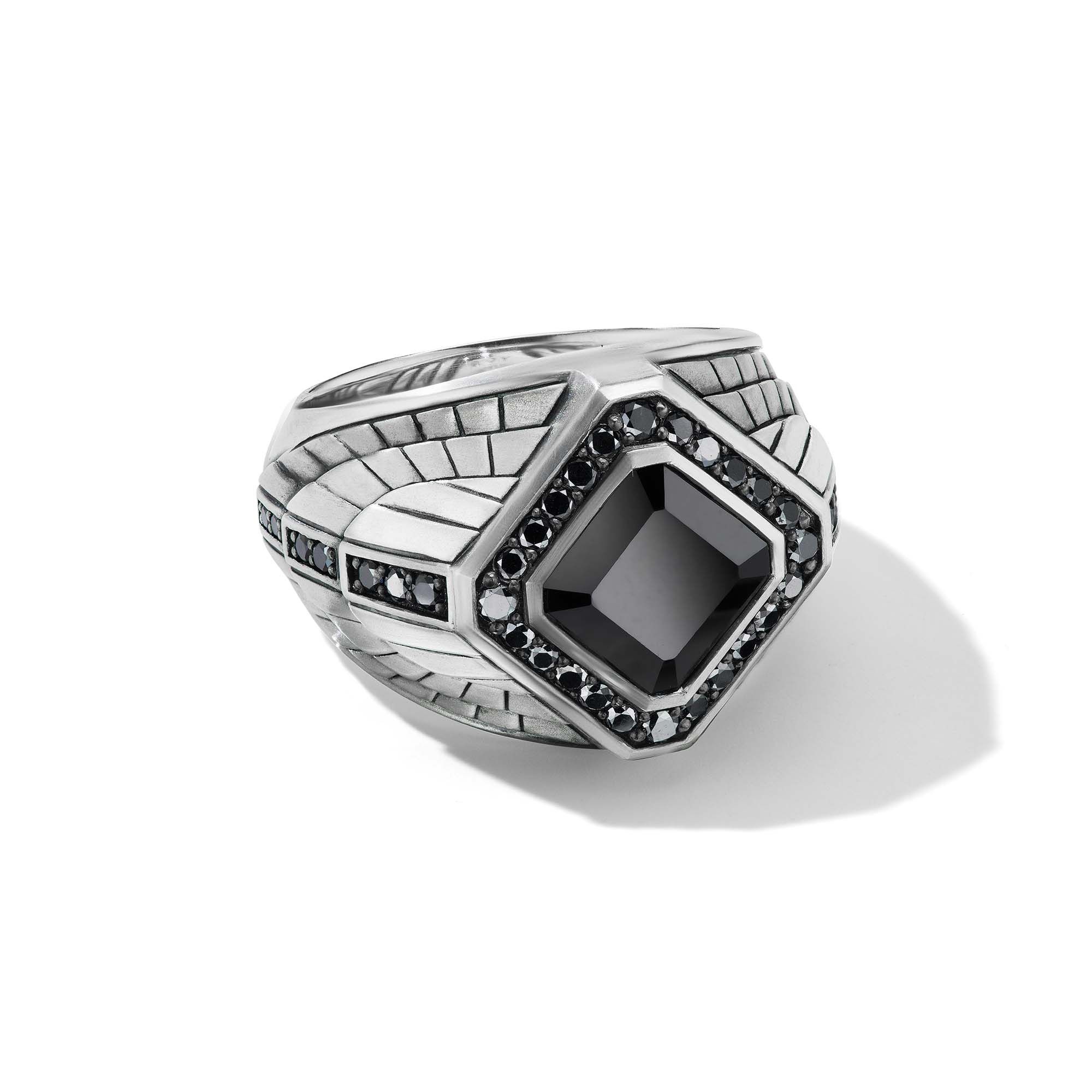David Yurman o1w1db10325 Size: 9 / Empire Signet Ring in Silver Size ONE SIZE - 1 Thumbnail