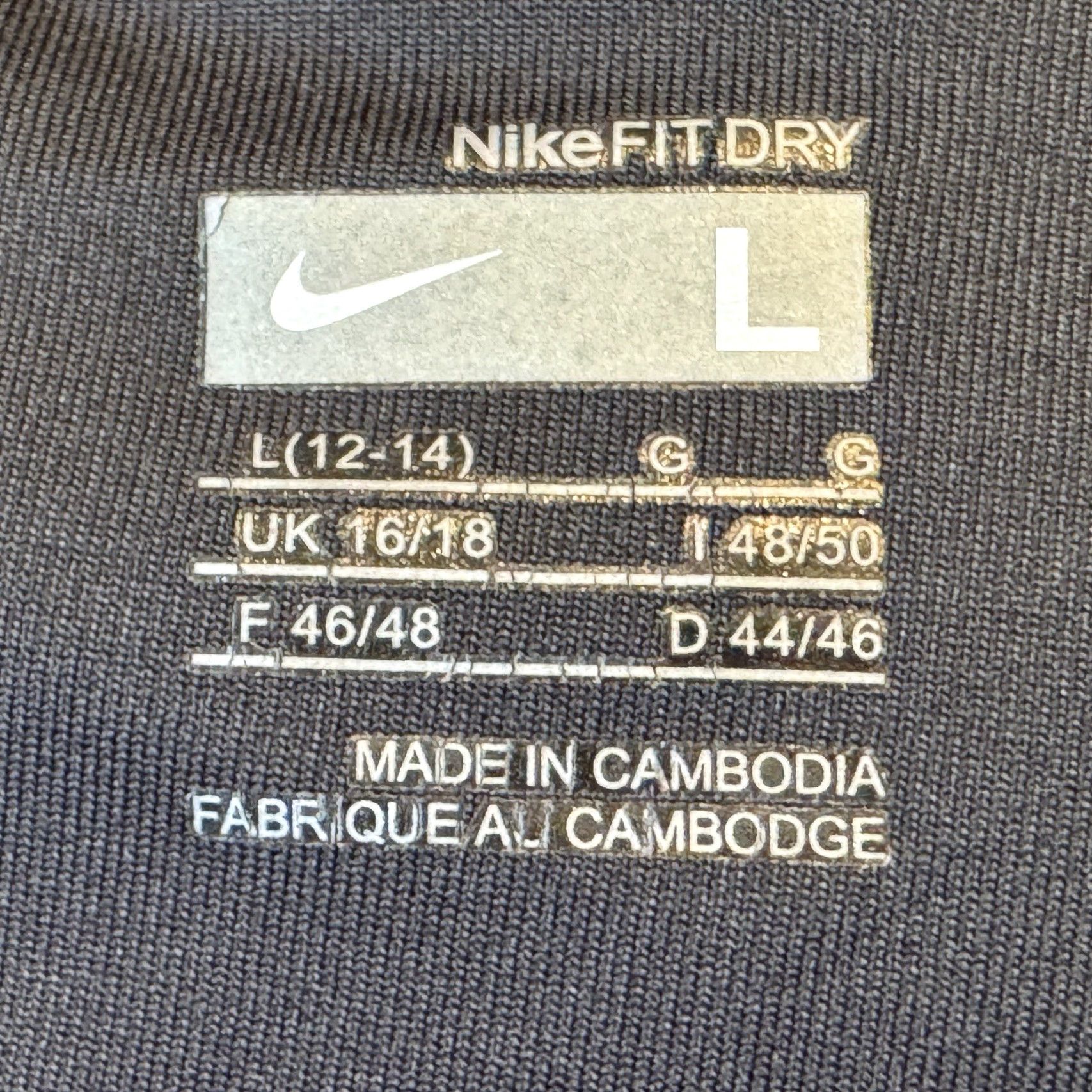 Nike Nike Fit Dry Athletic Tennis Pickleball Skirt Womens Large Black w/ Shorts Size 36" / US 14 / IT 50 - 6 Thumbnail