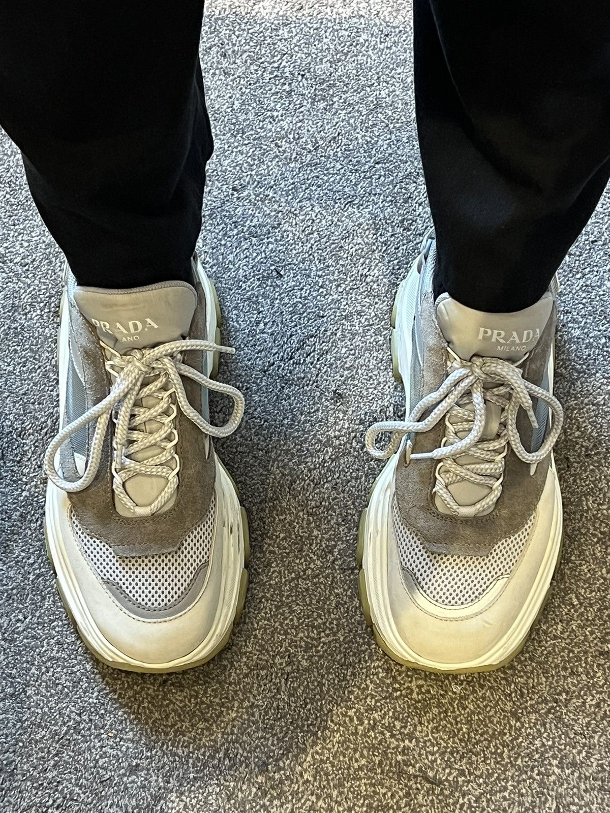 Prada Ultra Rare ‘Centaurus’ Pegasus Chunky Sole Sneakers Size US 11 / EU 44 - 5 Thumbnail