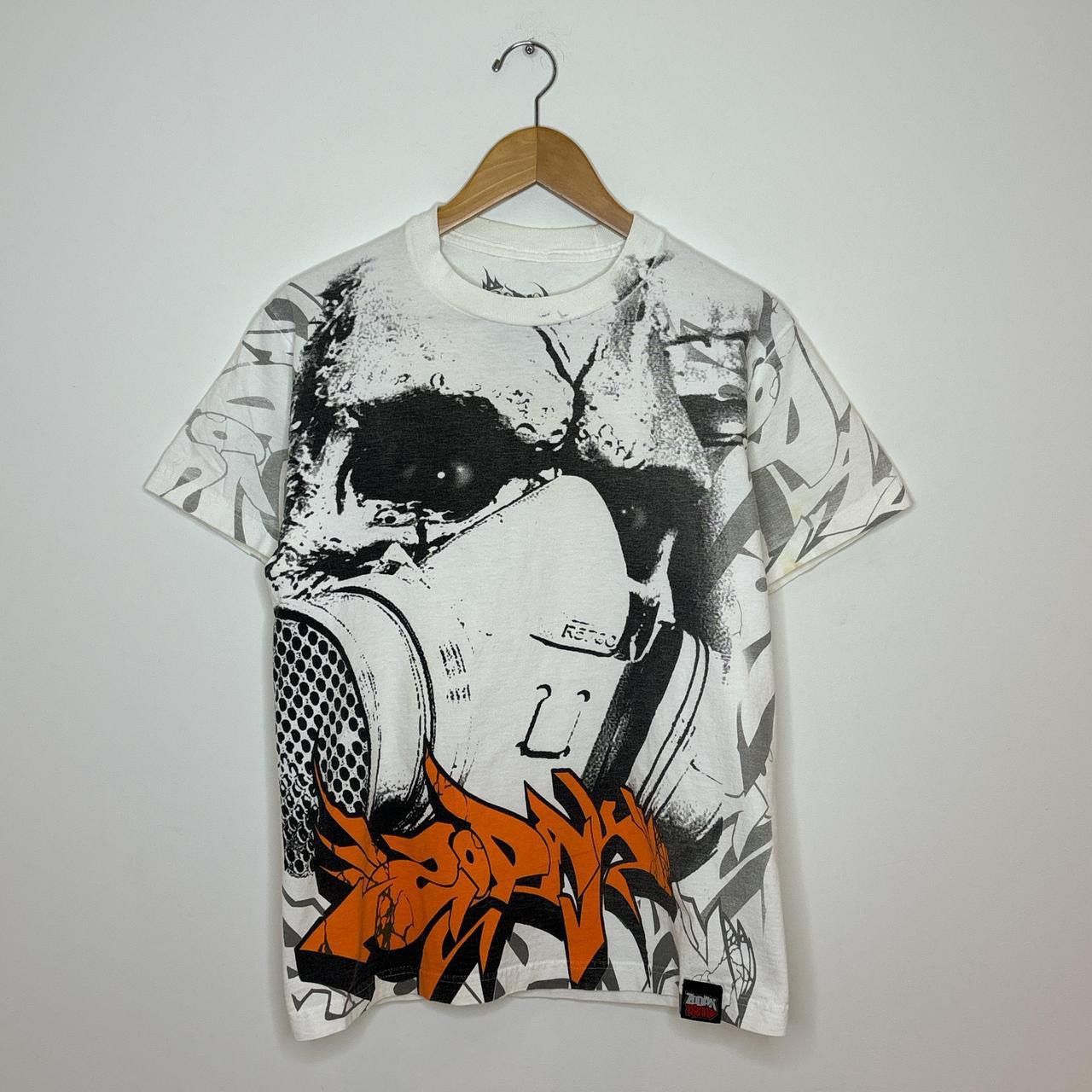 Y2K Zodak Graffiti All Over Print Tee Shirt
