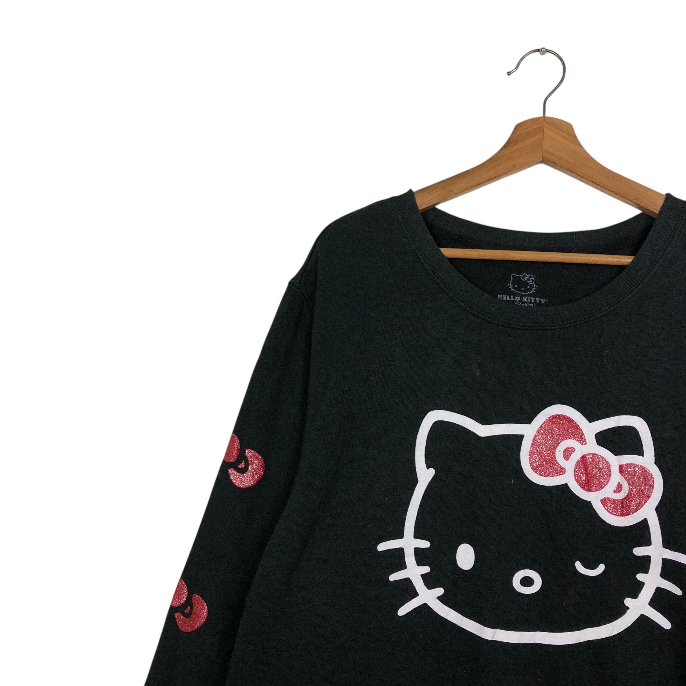 Japanese Brand 📌Vintage Sweatshirt Hello Kitty Big Logo Design Size US XL / EU 56 / 4 - 8 Thumbnail