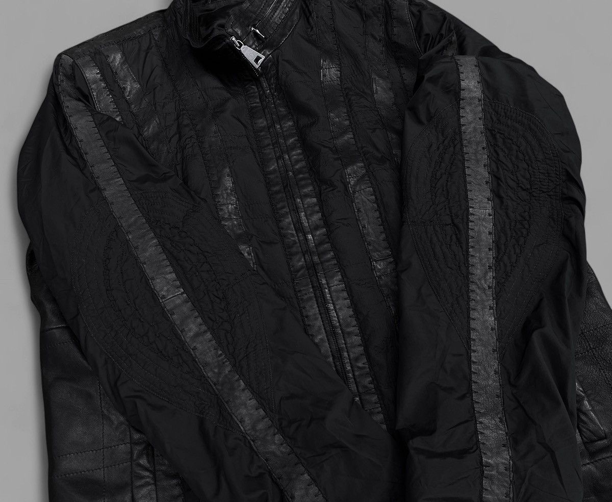 Handmade 🔥Rare KAPRAUN Hand Made Leather Nylon Jacket Y2K Size US L / EU 52-54 / 3 - 12 Thumbnail