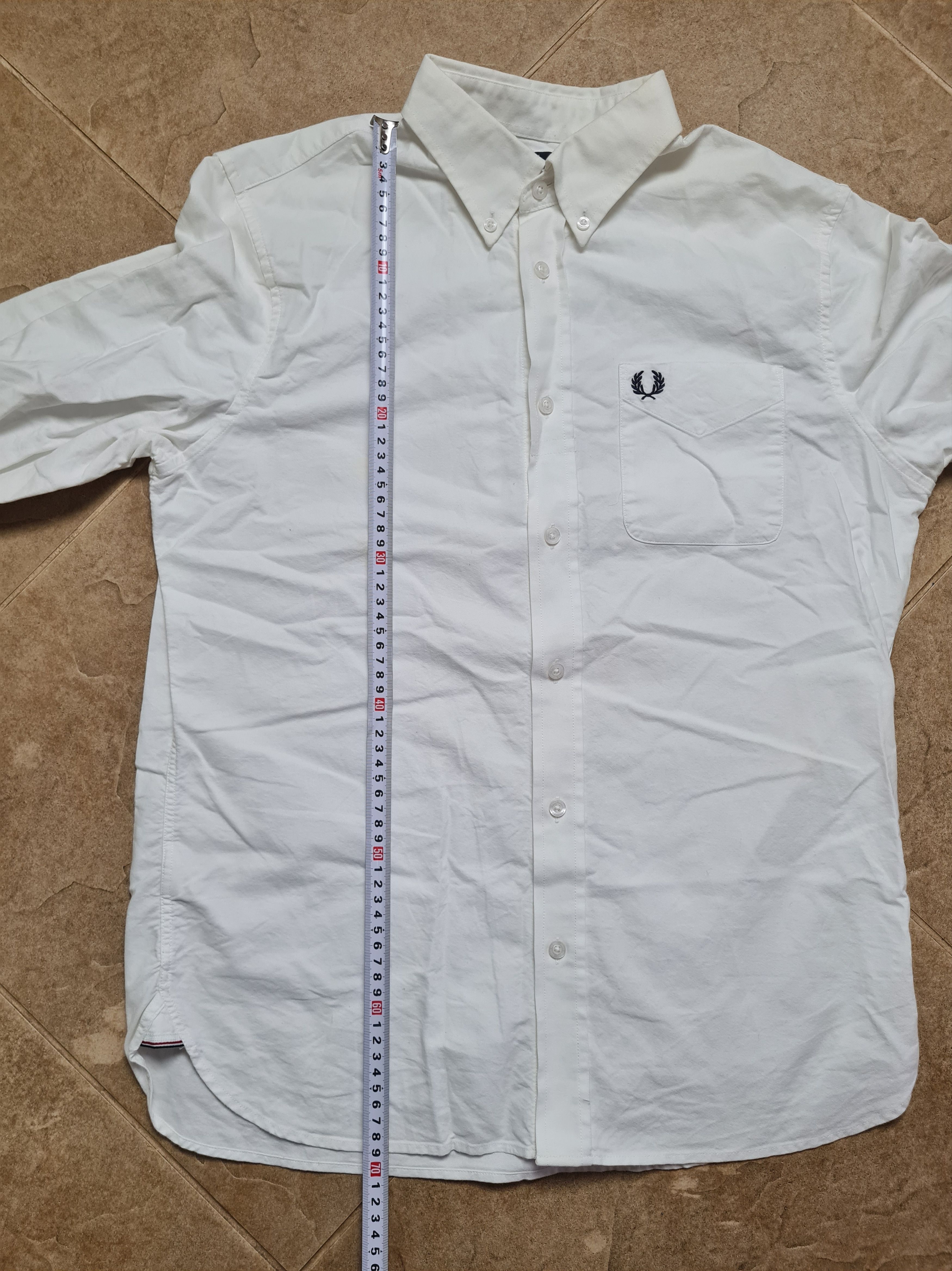 Fred Perry Fred Perry Oxford Shirt White Long Sleeve Cotton Button Down Size US M / EU 48-50 / 2 - 18 Thumbnail