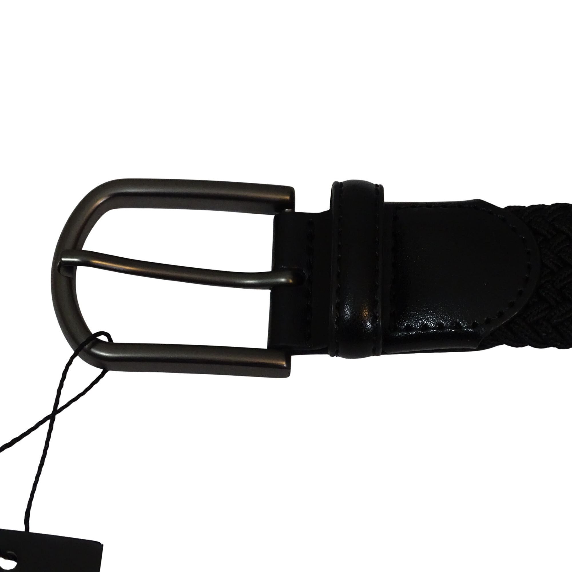 Other PX Men Black Woven Stretch Braided Belt Size 30 Adjustable Size 30 - 4 Thumbnail